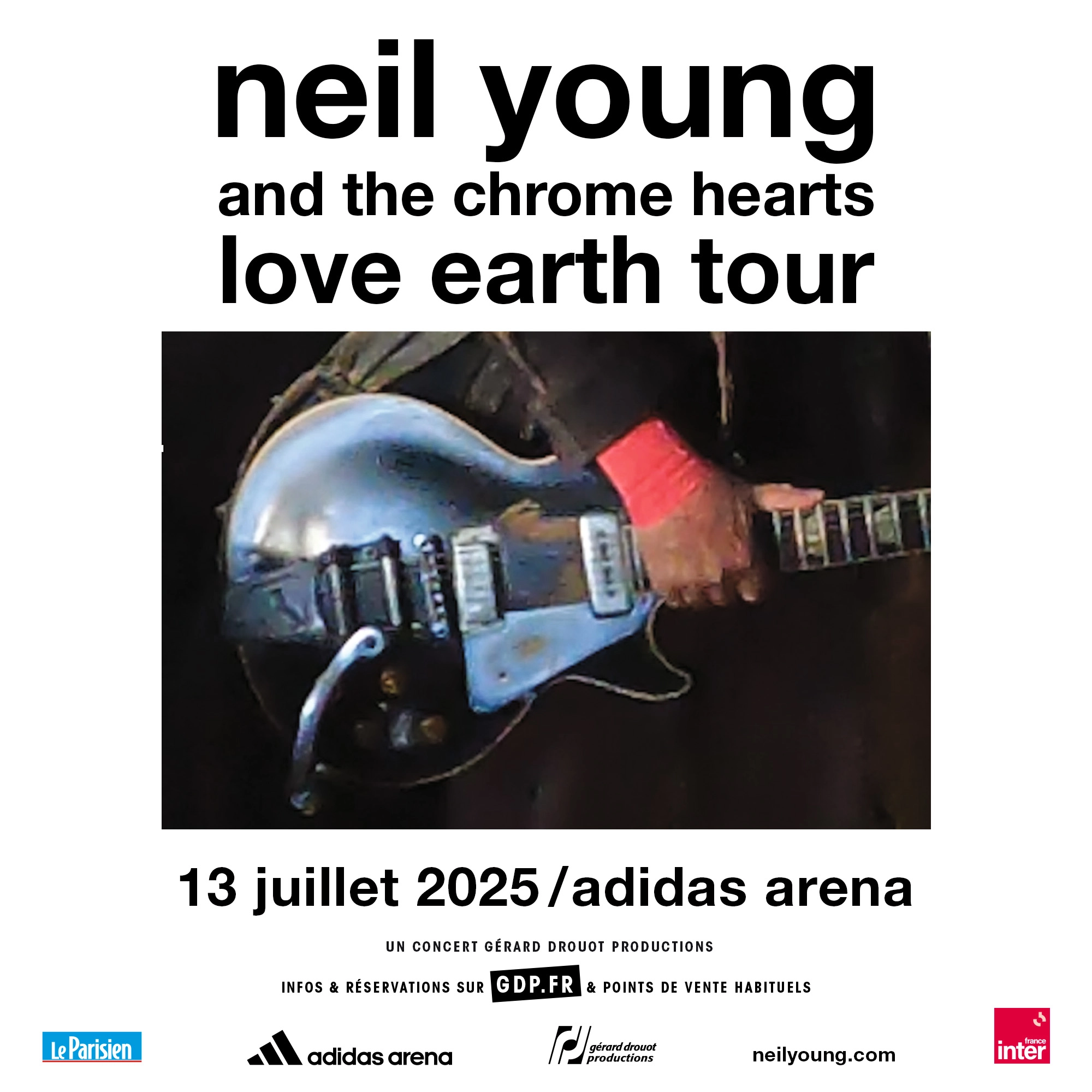 Billets Neil Young and The Chrome Hearts (Adidas Arena - Paris)
