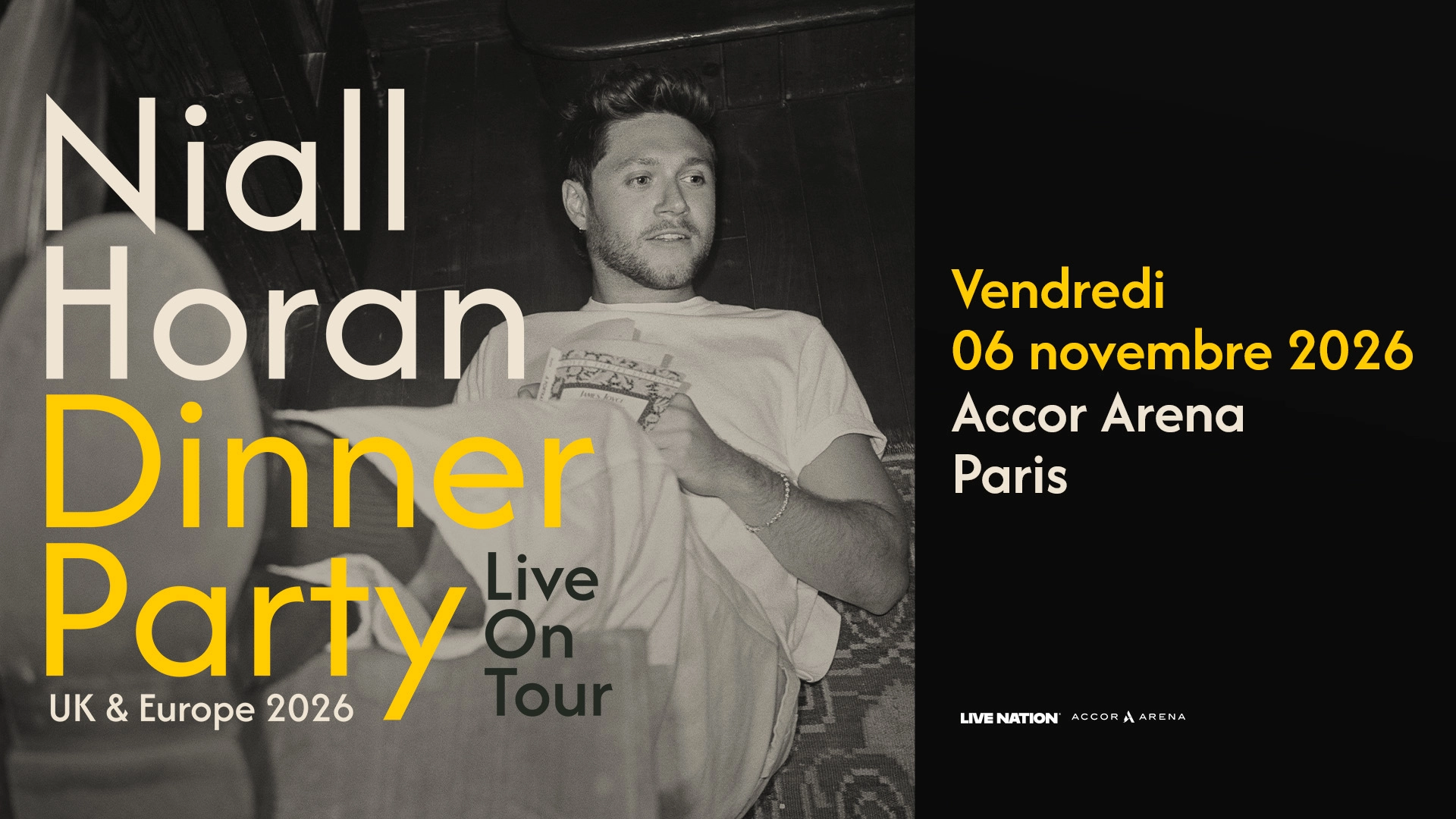 Billets Niall Horan (Accor Arena - Paris)