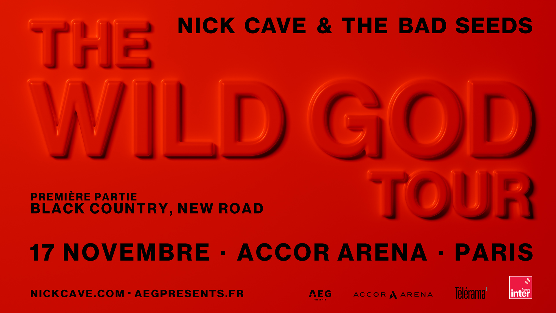 Billets Nick Cave and the Bad Seeds (Accor Arena - Paris)