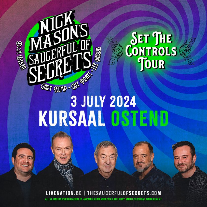 Billets Nick Mason's Saucerful Of Secrets: Set The Controls Tour (Kursaal Oostende - Oostende)