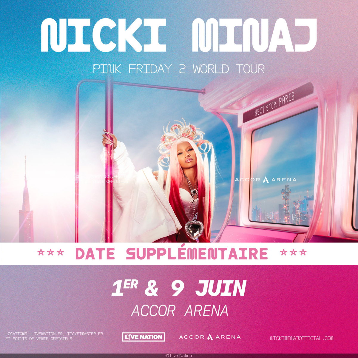 Billets Nicki Minaj (Accor Arena - Paris)