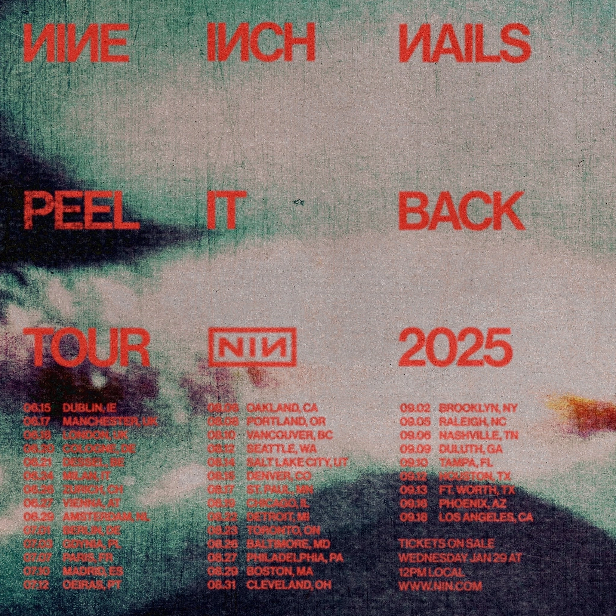 Billets Nine Inch Nails (3Arena Dublin - Dublin)