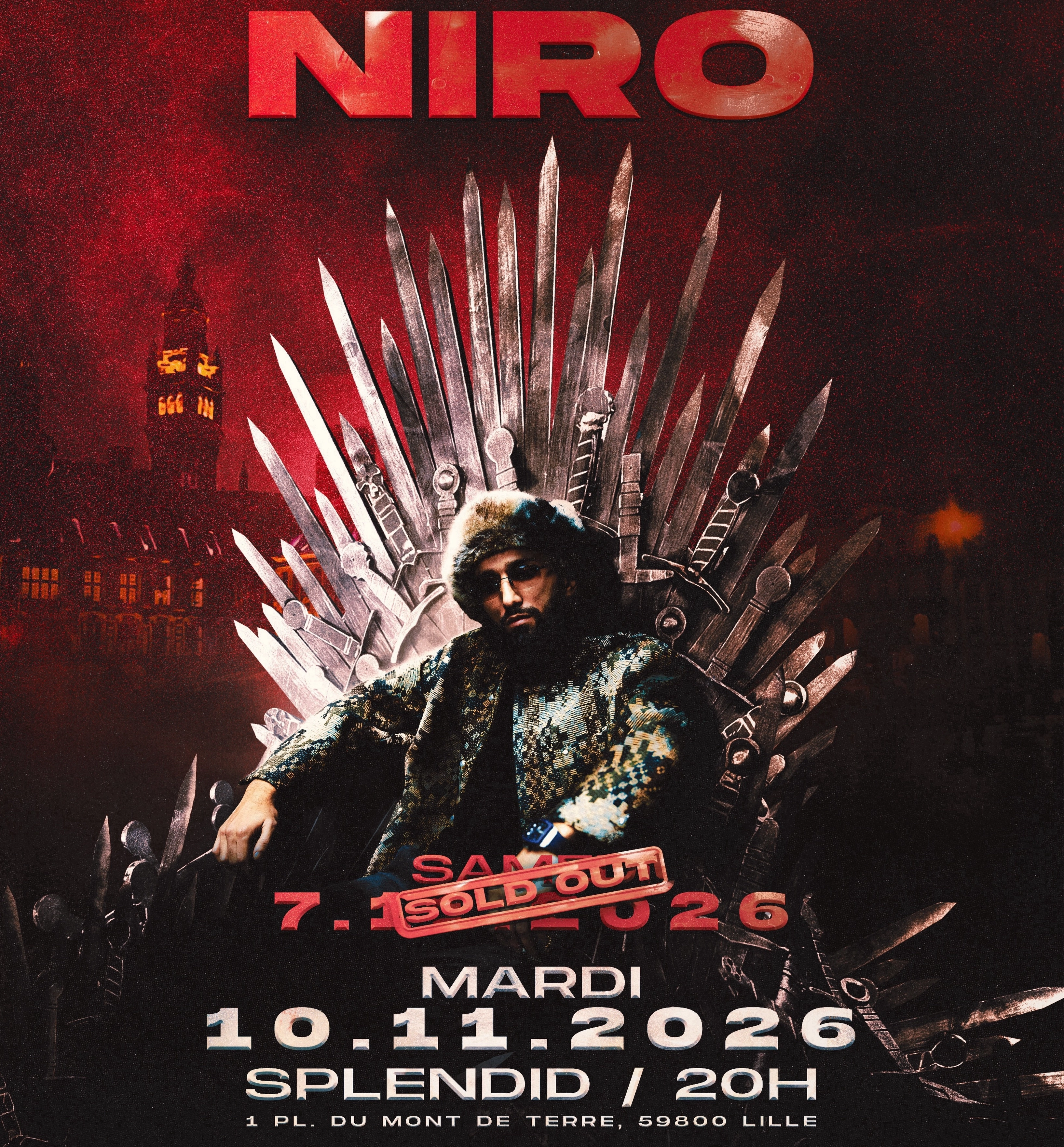 Billets Niro (Le Splendid Lille - Lille)