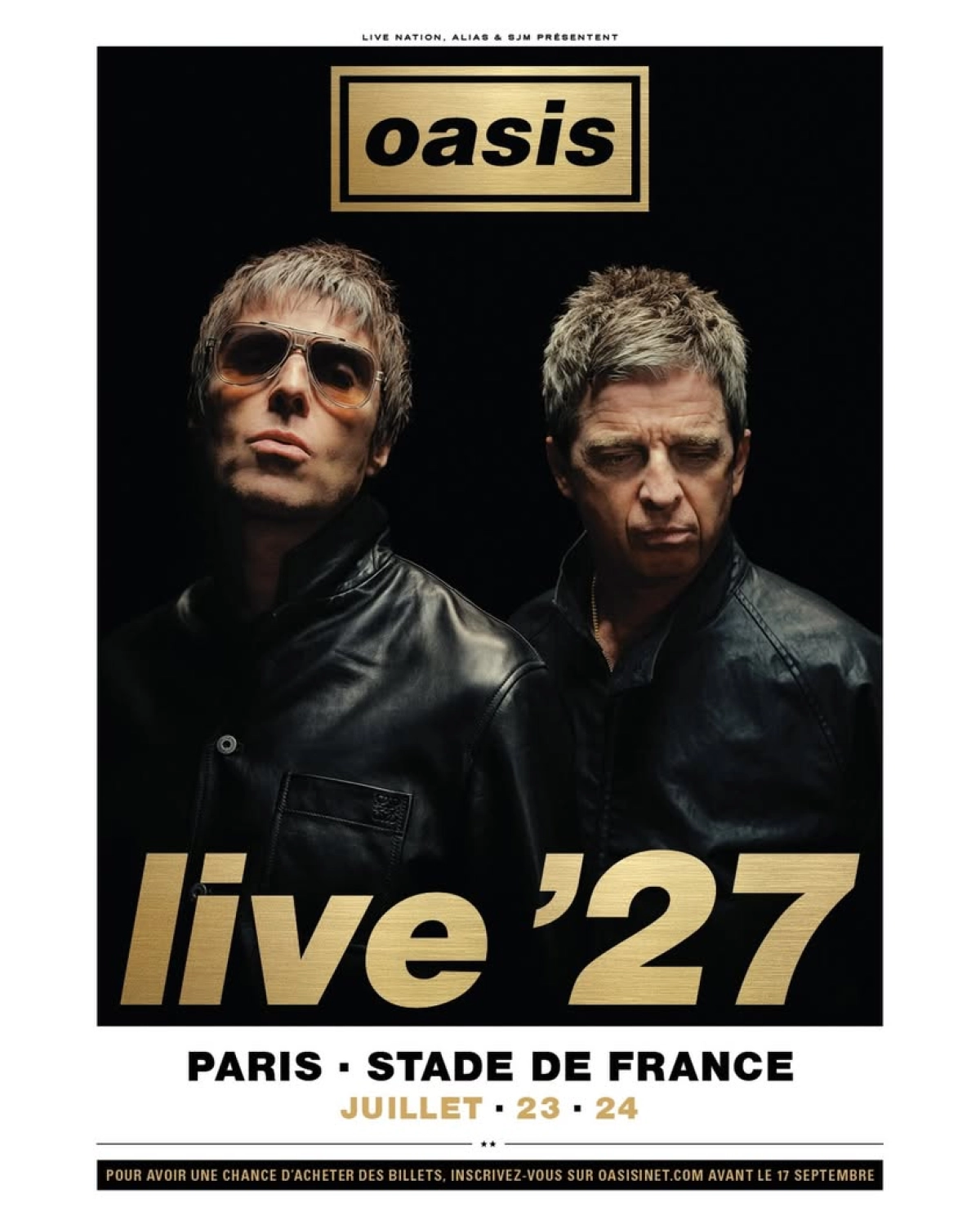 Oasis en Stade de France Tickets