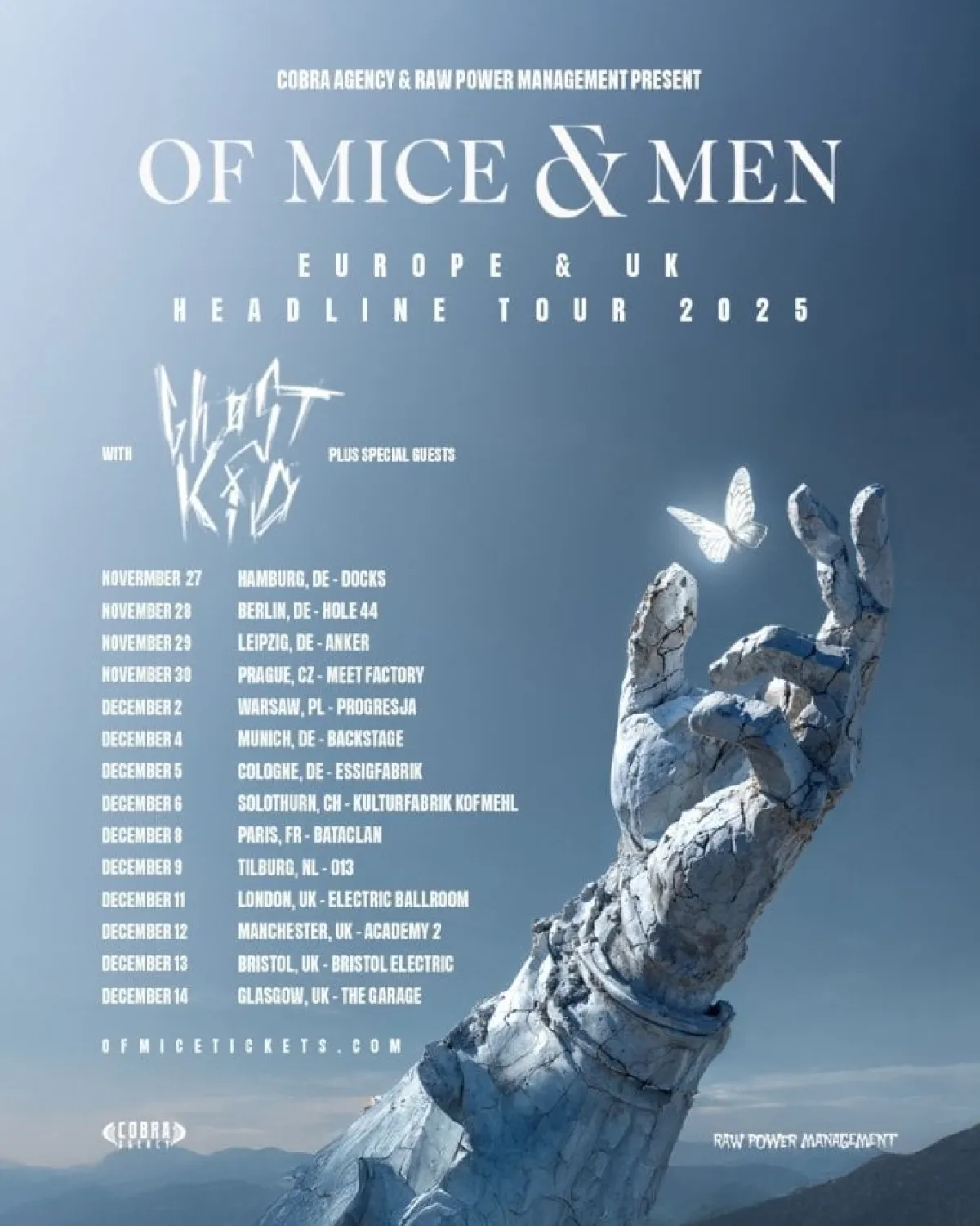 Billets Of Mice and Men (Bataclan - Paris)