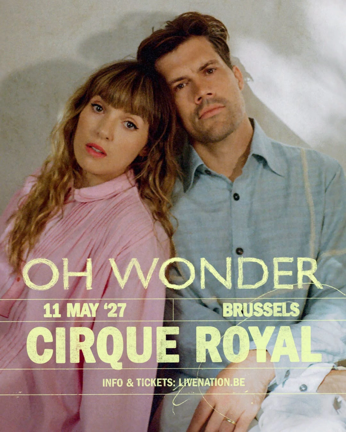 Oh Wonder en Cirque Royal Tickets