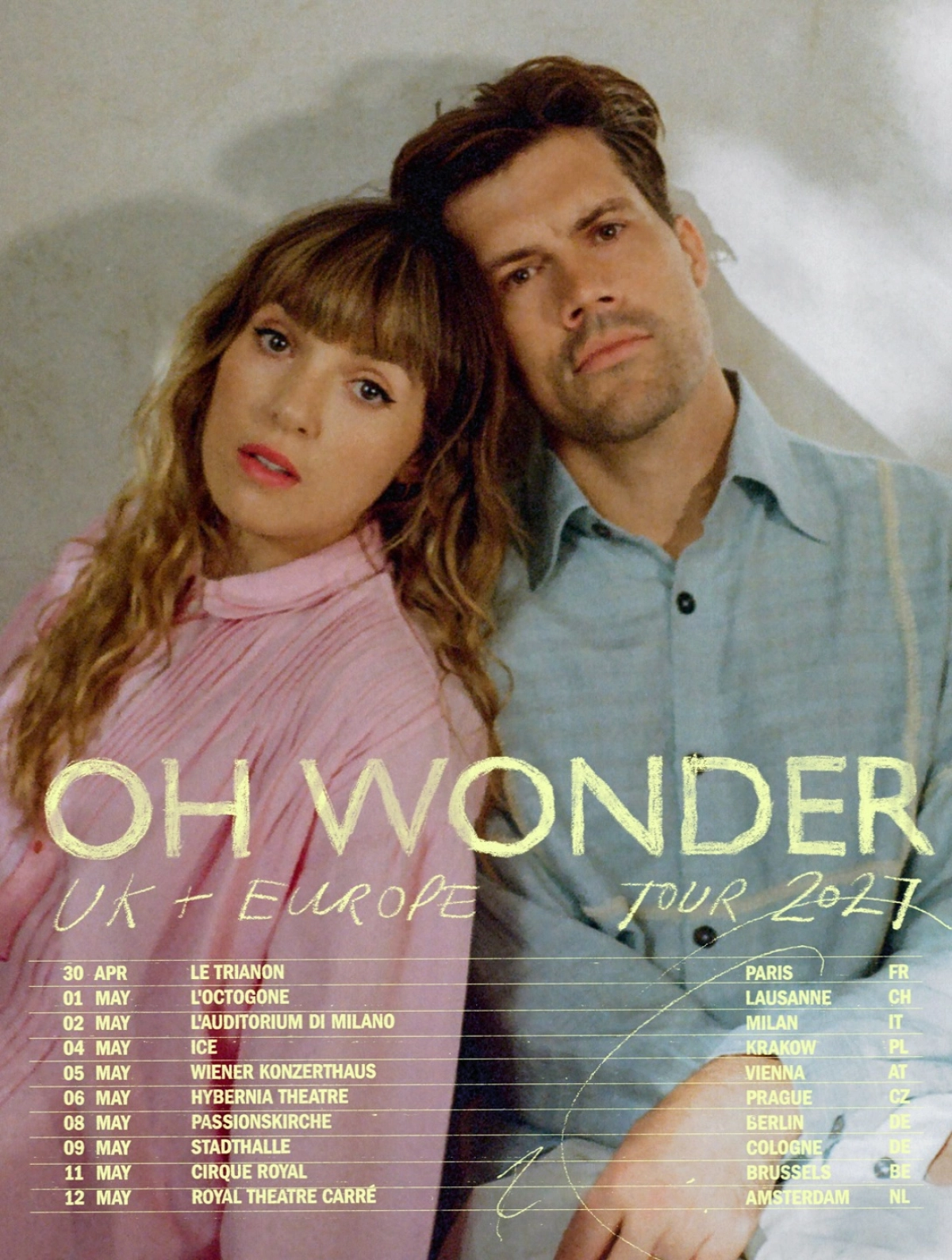 Billets Oh Wonder (Passionskirche - Berlin)