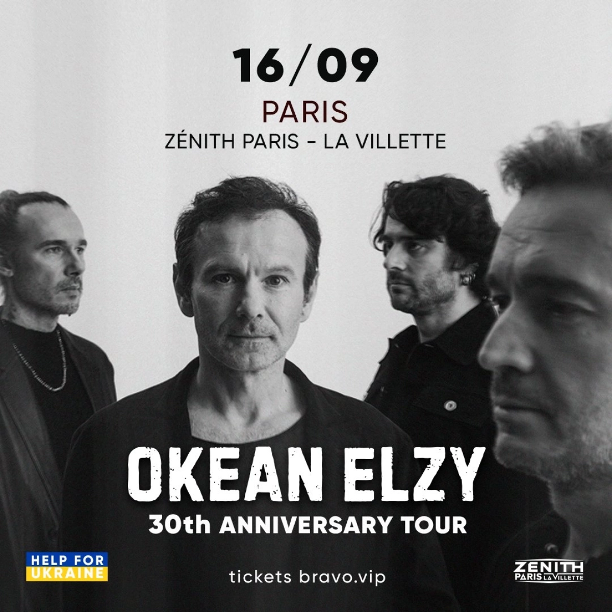 Billets Okean Elzy (Zenith Paris - Paris)