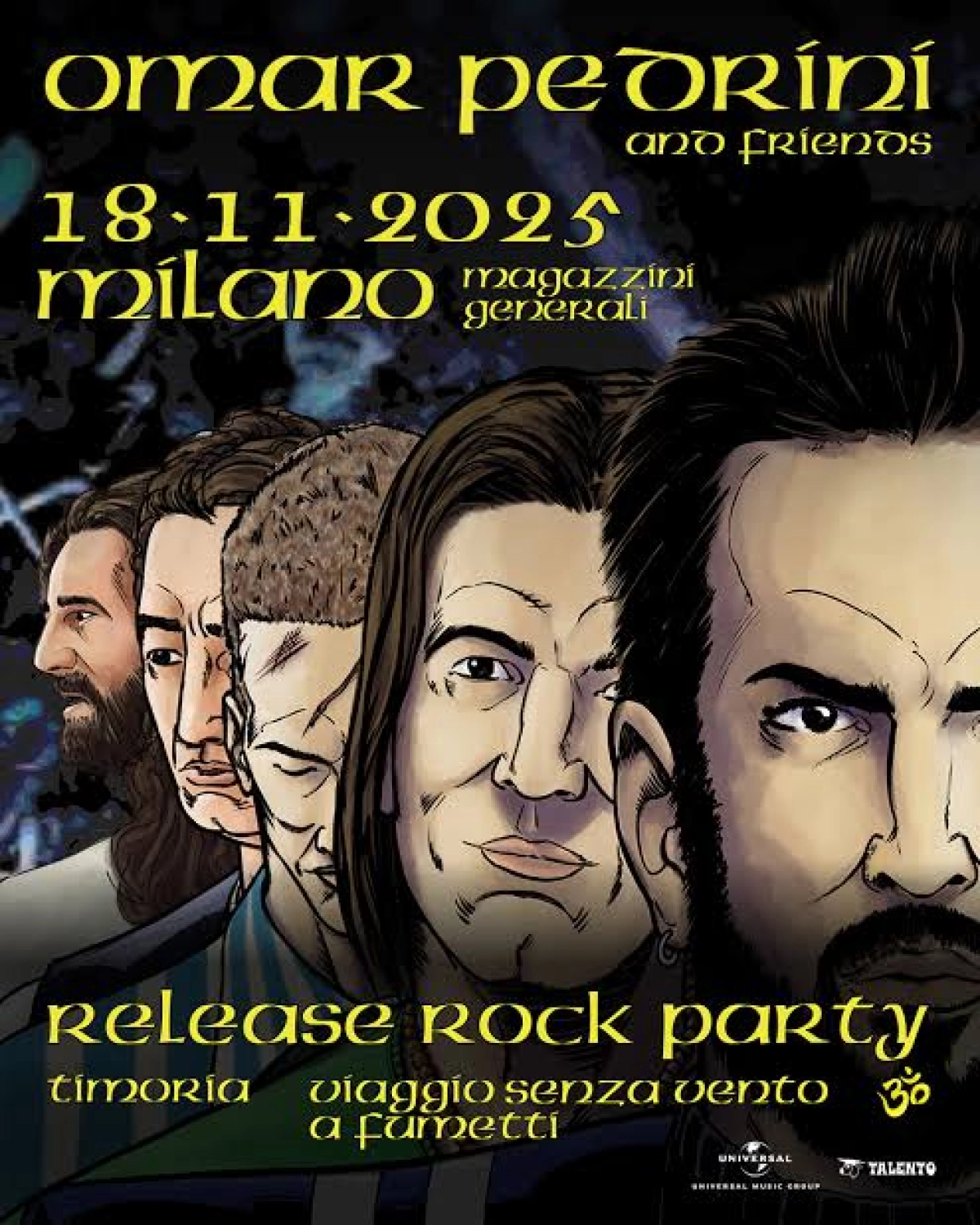Billets Omar Pedrini and Friends (Magazzini Generali - Milan)