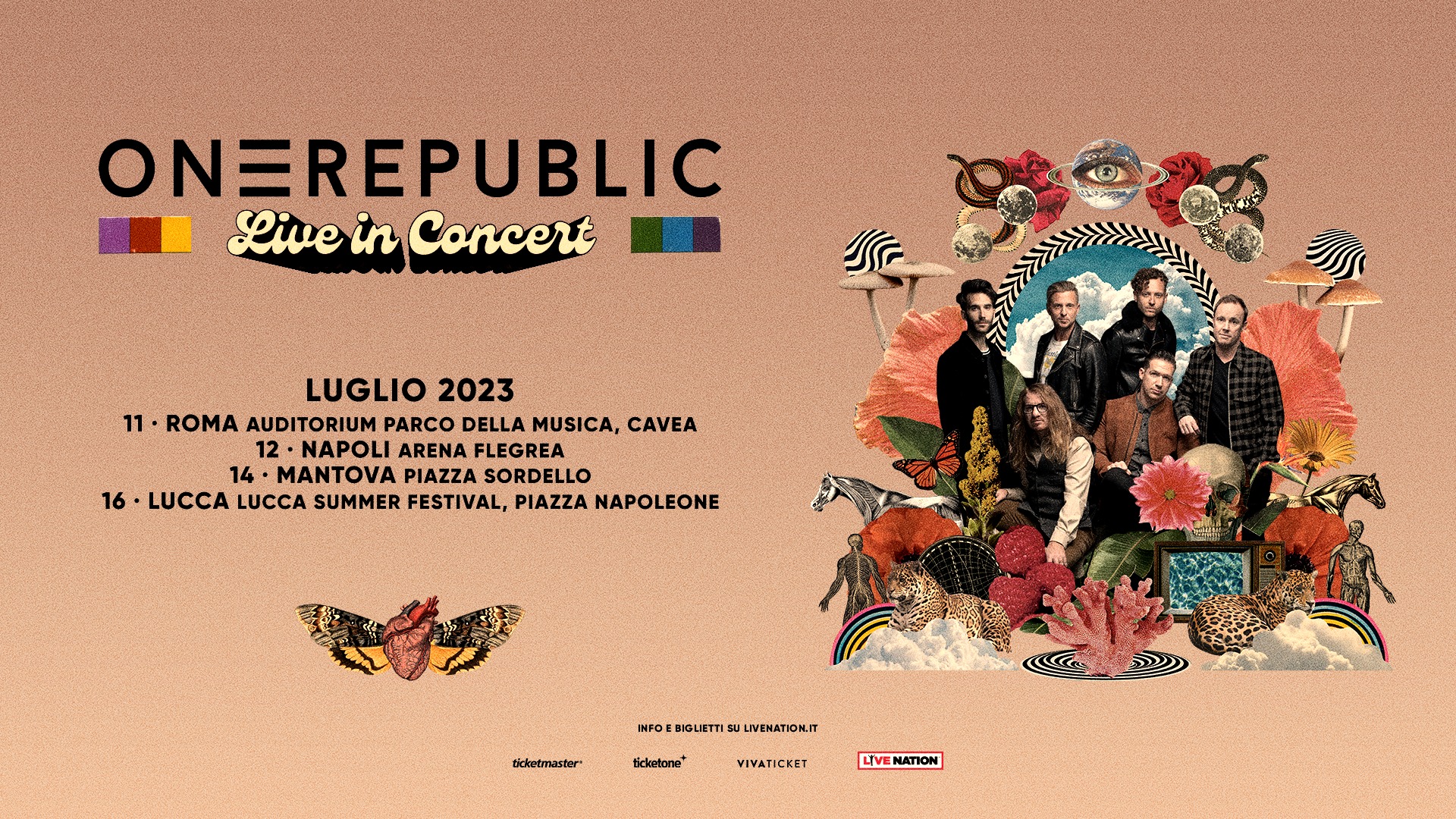 OneRepublic al Cavea Auditorium Parco della Musica Tickets