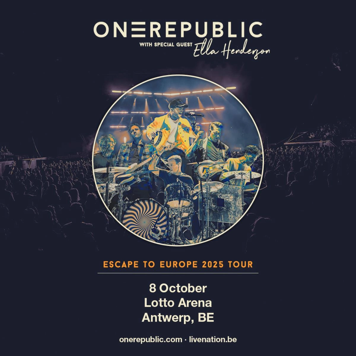 Billets OneRepublic (Lotto Arena - Anvers)