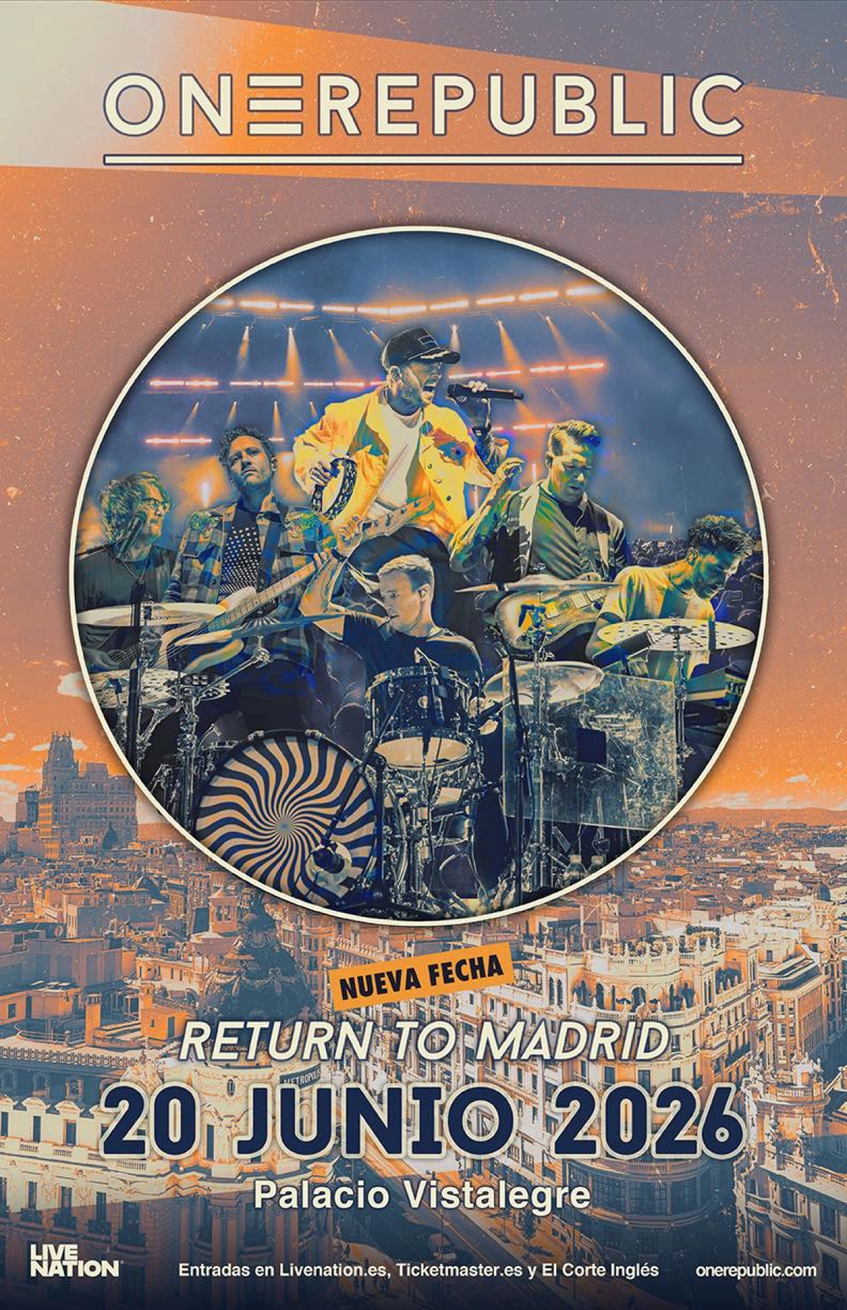 Billets OneRepublic (Palacio Vistalegre - Madrid)