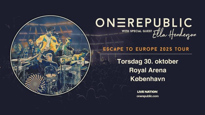 Billets OneRepublic (Royal Arena - Copenhague)