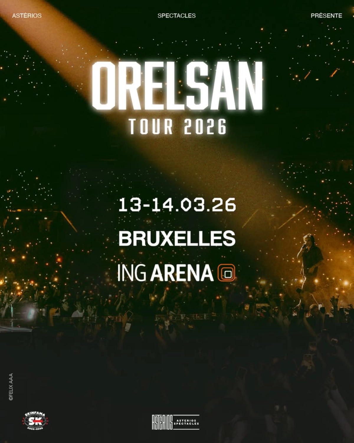 Billets Orelsan (ING Arena - Bruxelles)