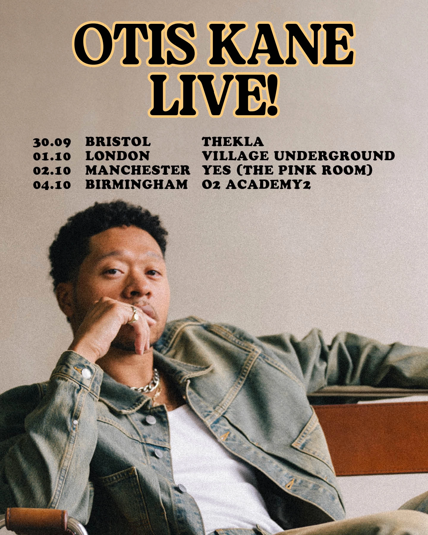 Otis Kane at YES Manchester Tickets
