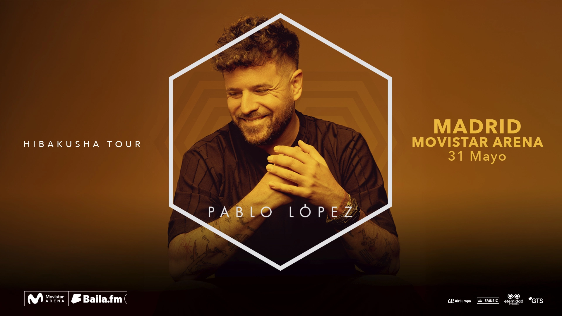 Pablo López en Movistar Arena Madrid Tickets