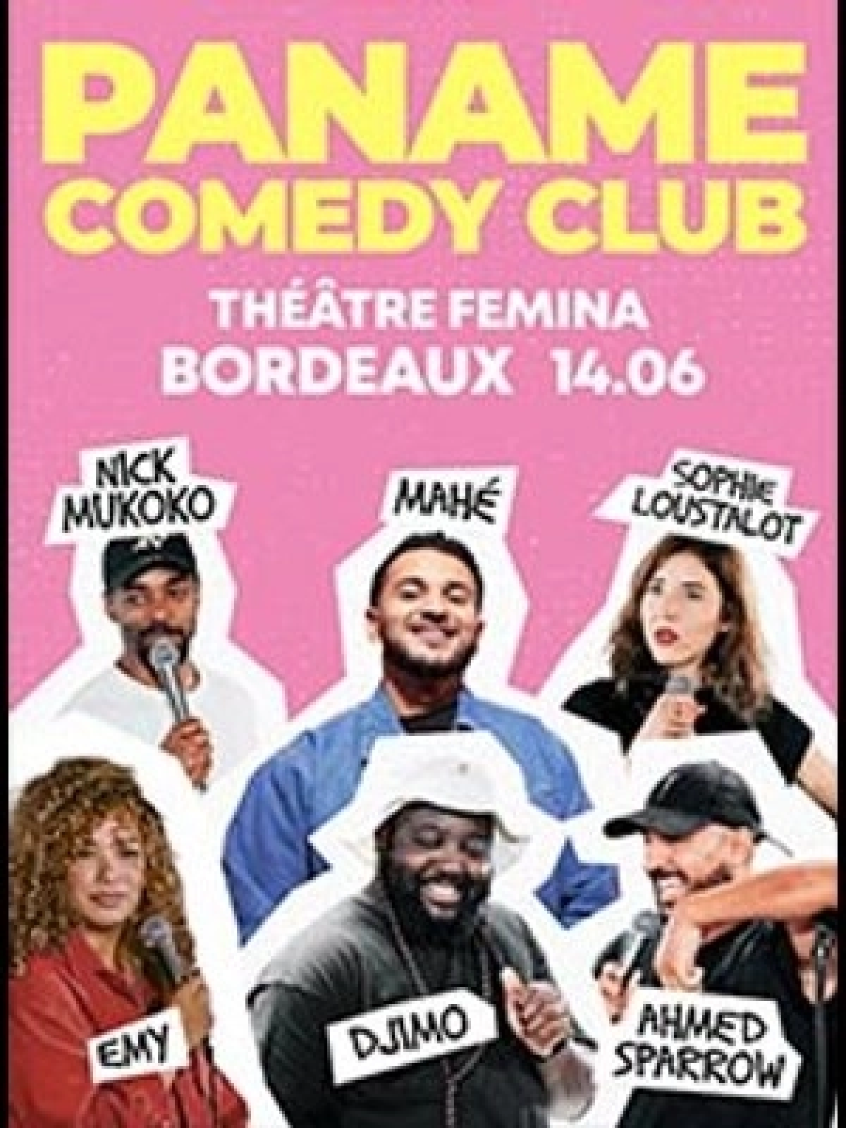 Billets Paname Comedy Club (Theatre Femina - Bordeaux)