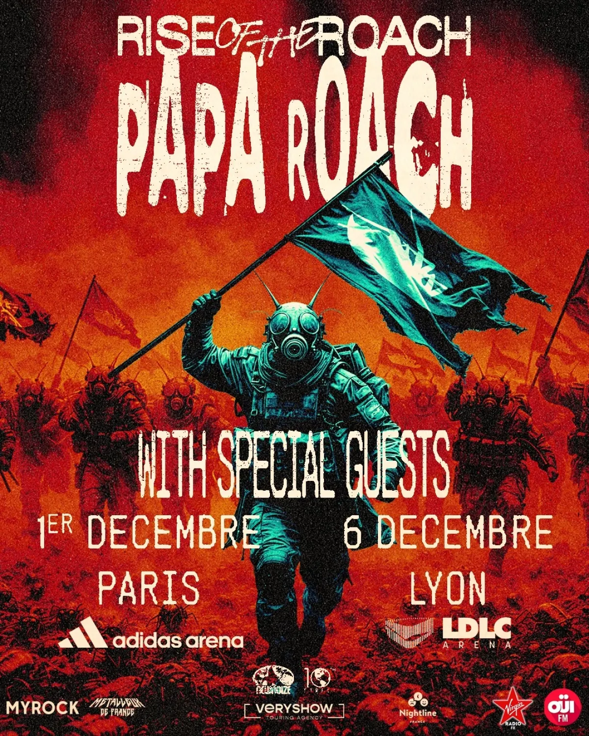 Billets Papa Roach (Adidas Arena - Paris)
