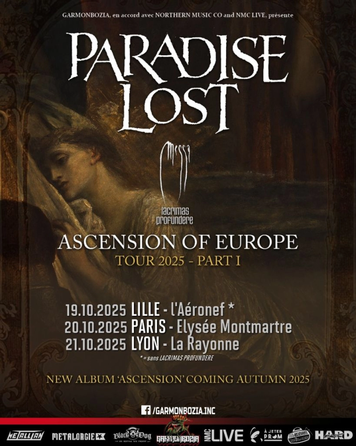 Paradise Lost - Messa en Elysee Montmartre Tickets
