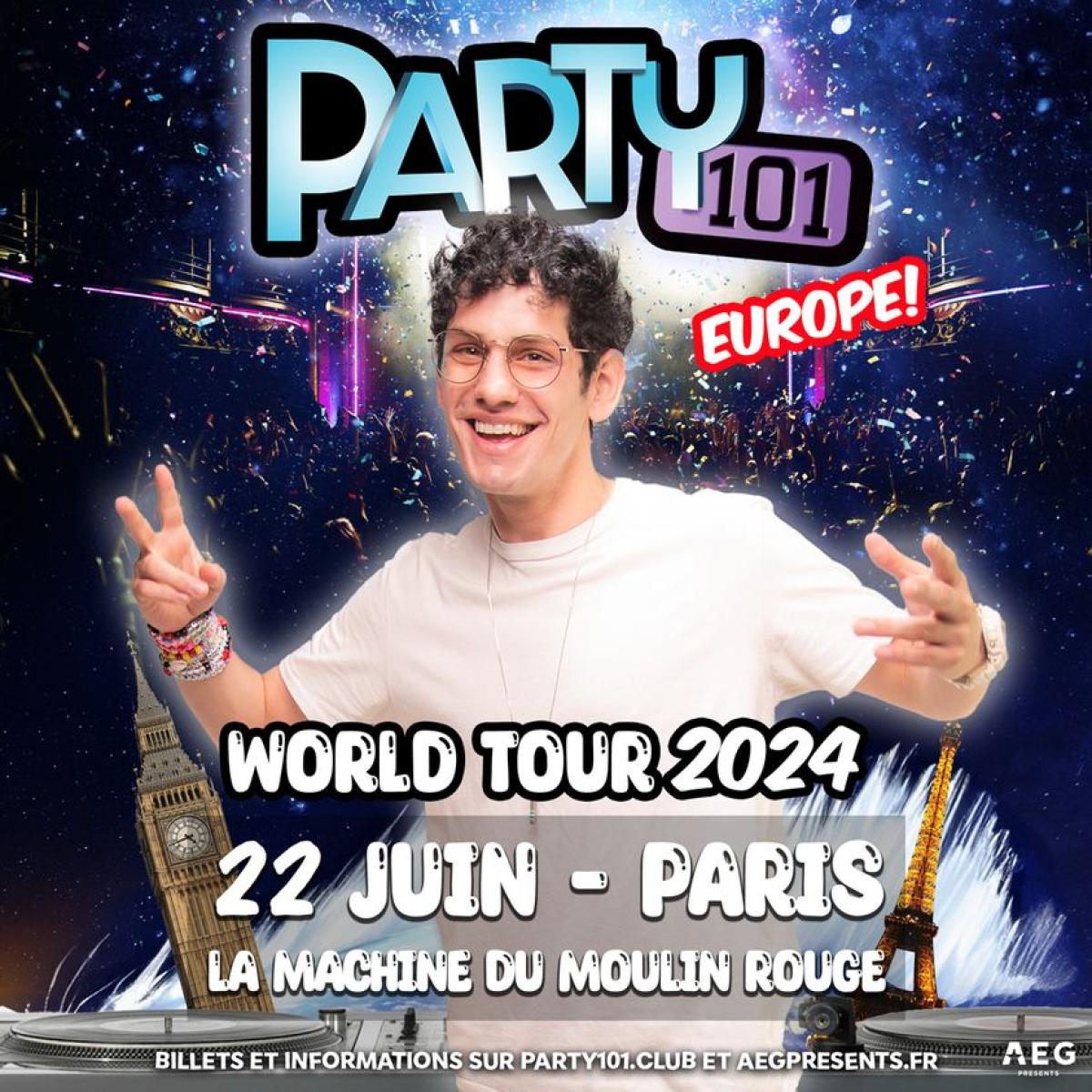 Party101 al La Machine du Moulin Rouge Tickets
