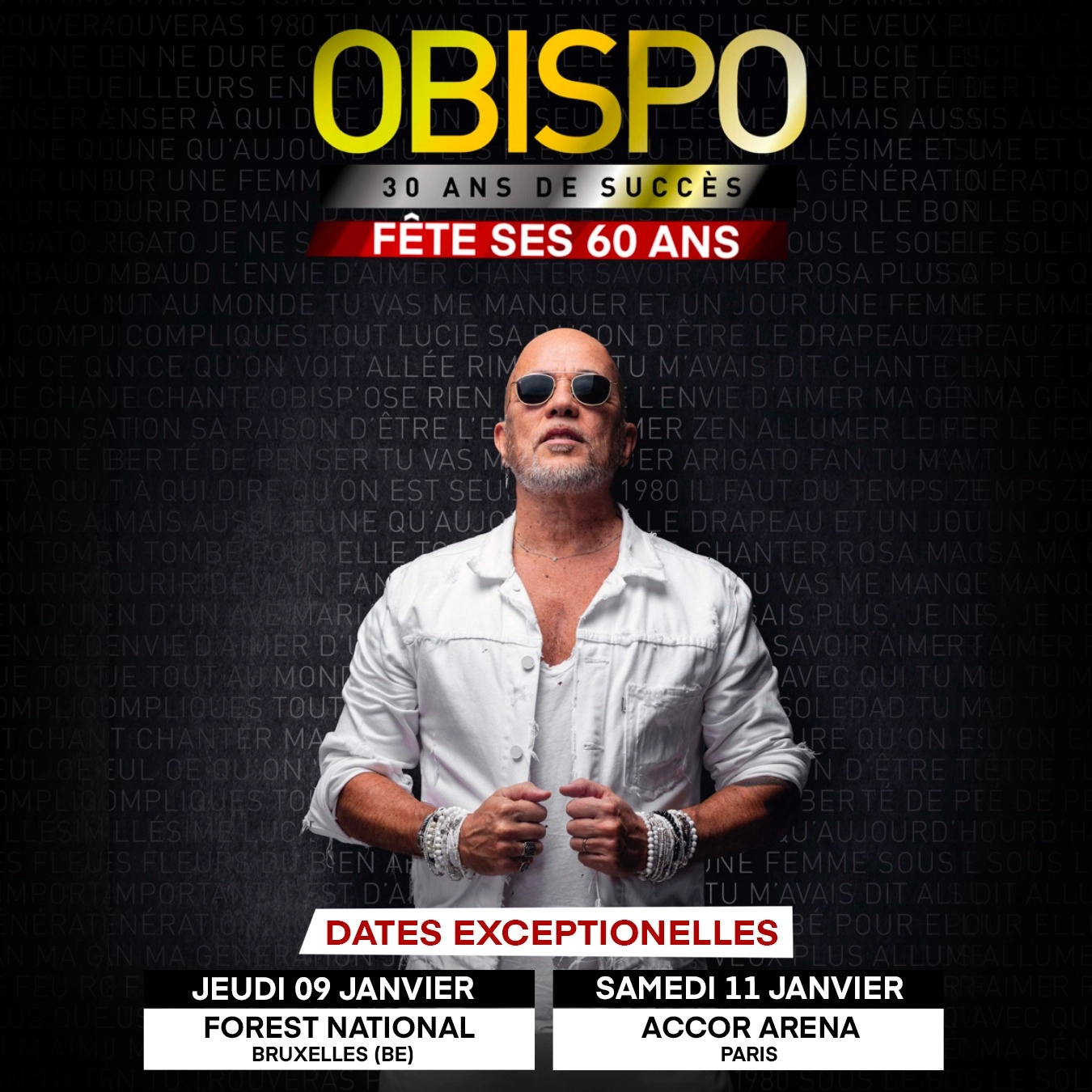 Pascal Obispo in der Forest National Tickets