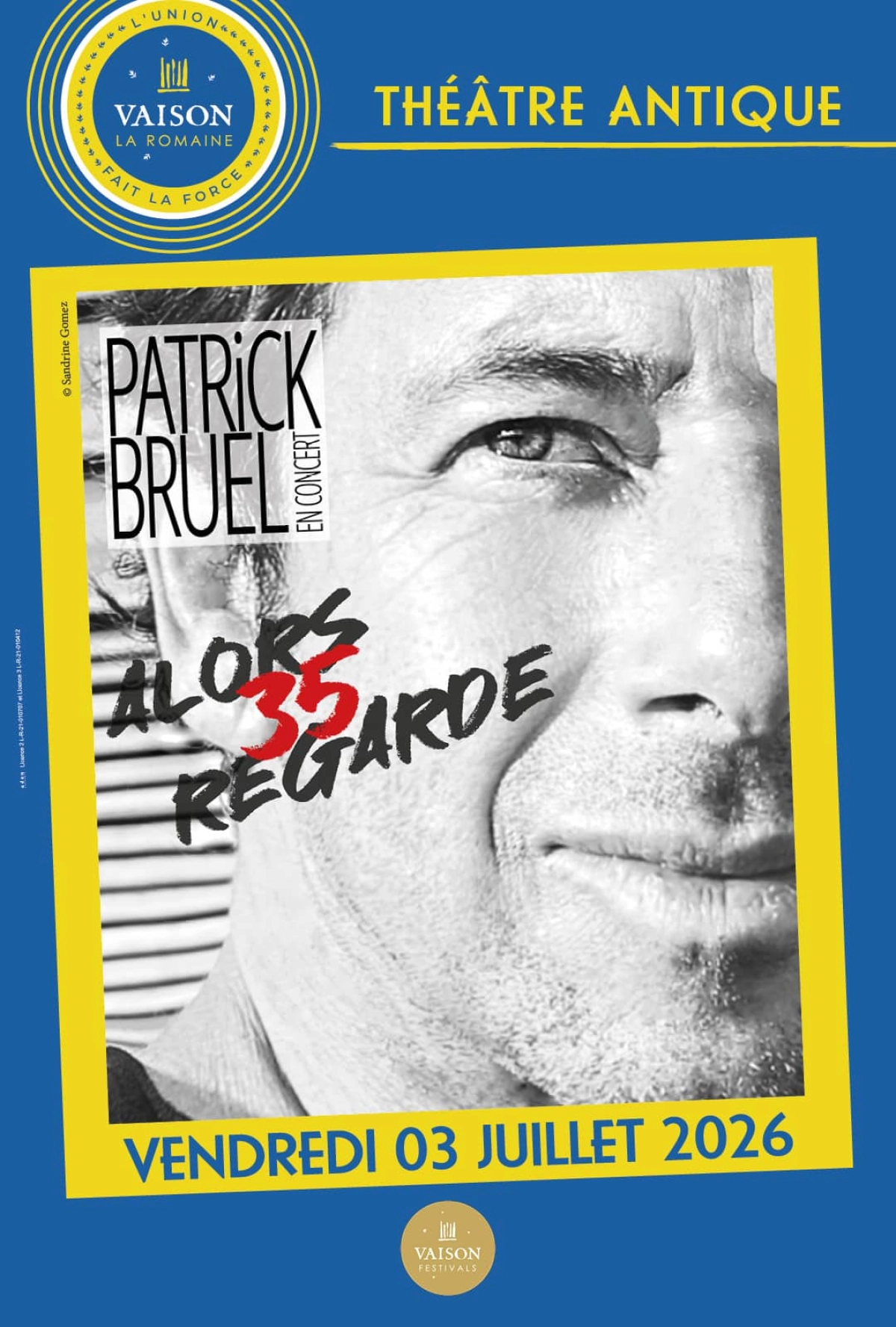 Patrick Bruel in der Theatre Antique Vaison La Romaine Tickets