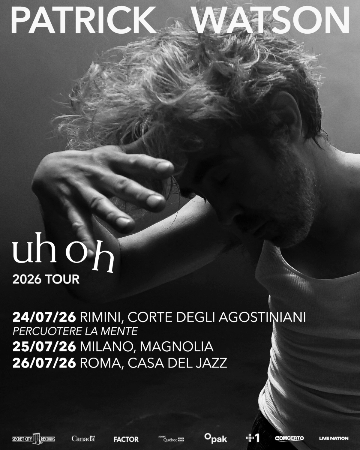 Billets Patrick Watson (Circolo Magnolia - Segrate)