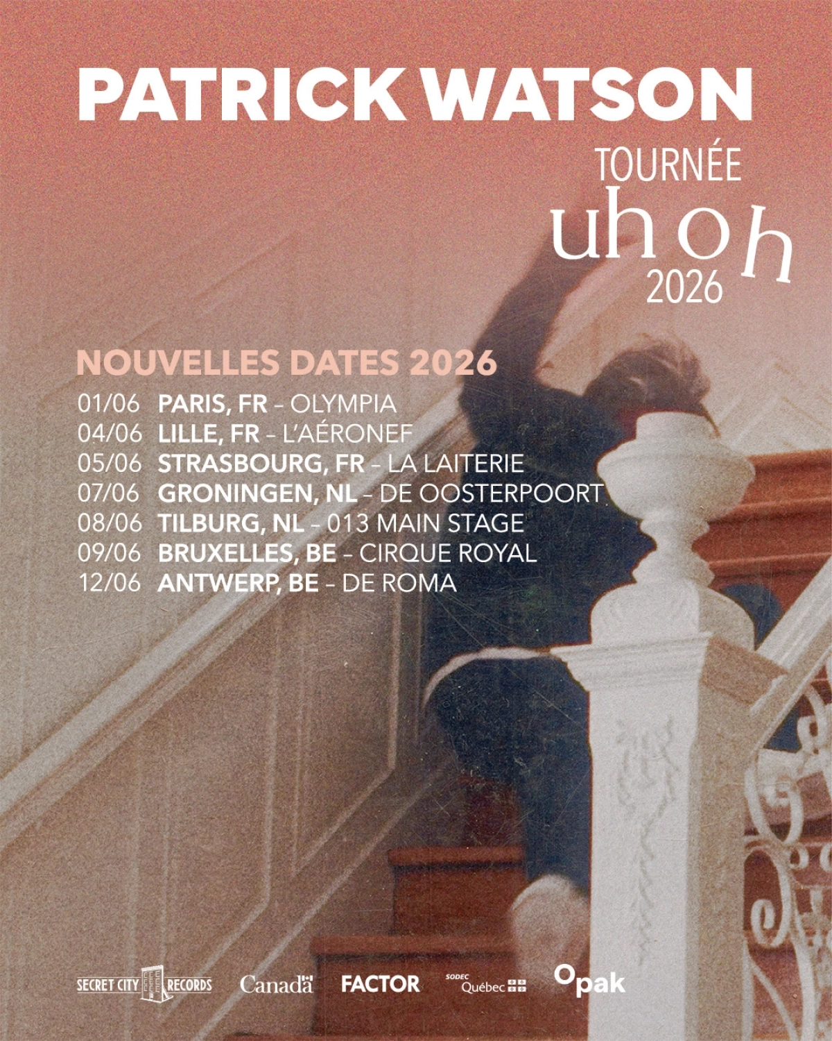 Patrick Watson in der Cirque Royal Tickets