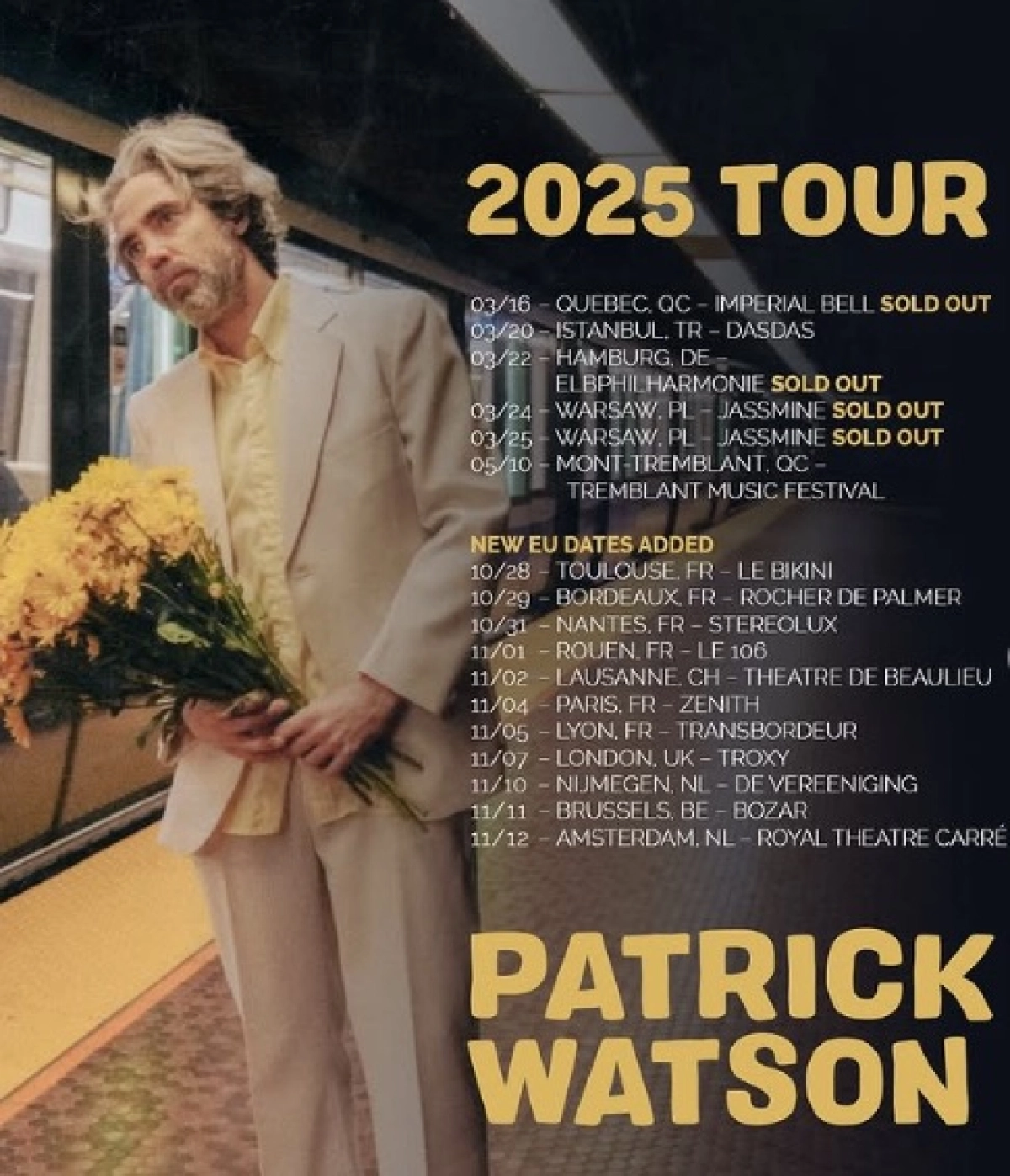 Billets Patrick Watson (Le Bikini - Toulouse)
