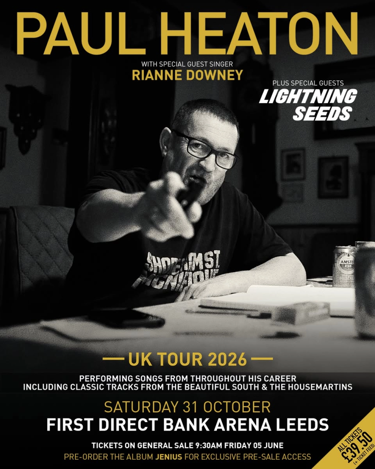 Paul Heaton at First Direct Arena Tickets