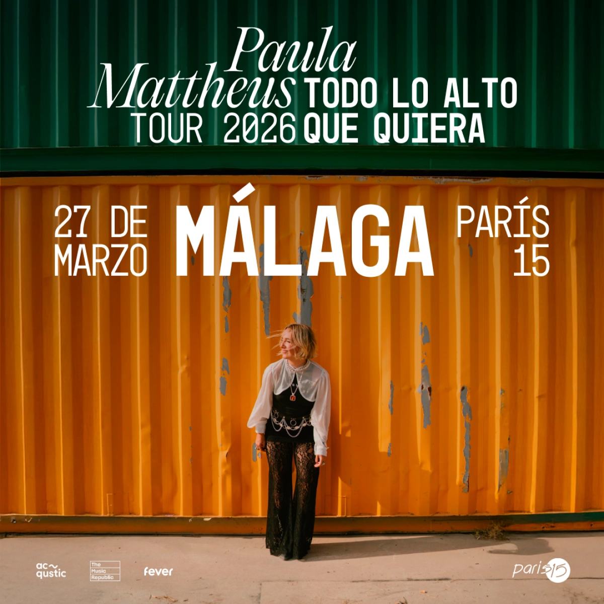 Billets Paula Mattheus (Sala Paris 15 - Malaga)