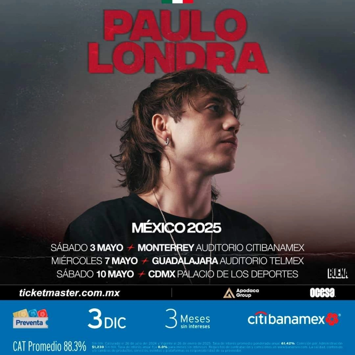 Billets Paulo Londra (Palacio De Los Deportes Mexico - Mexico)
