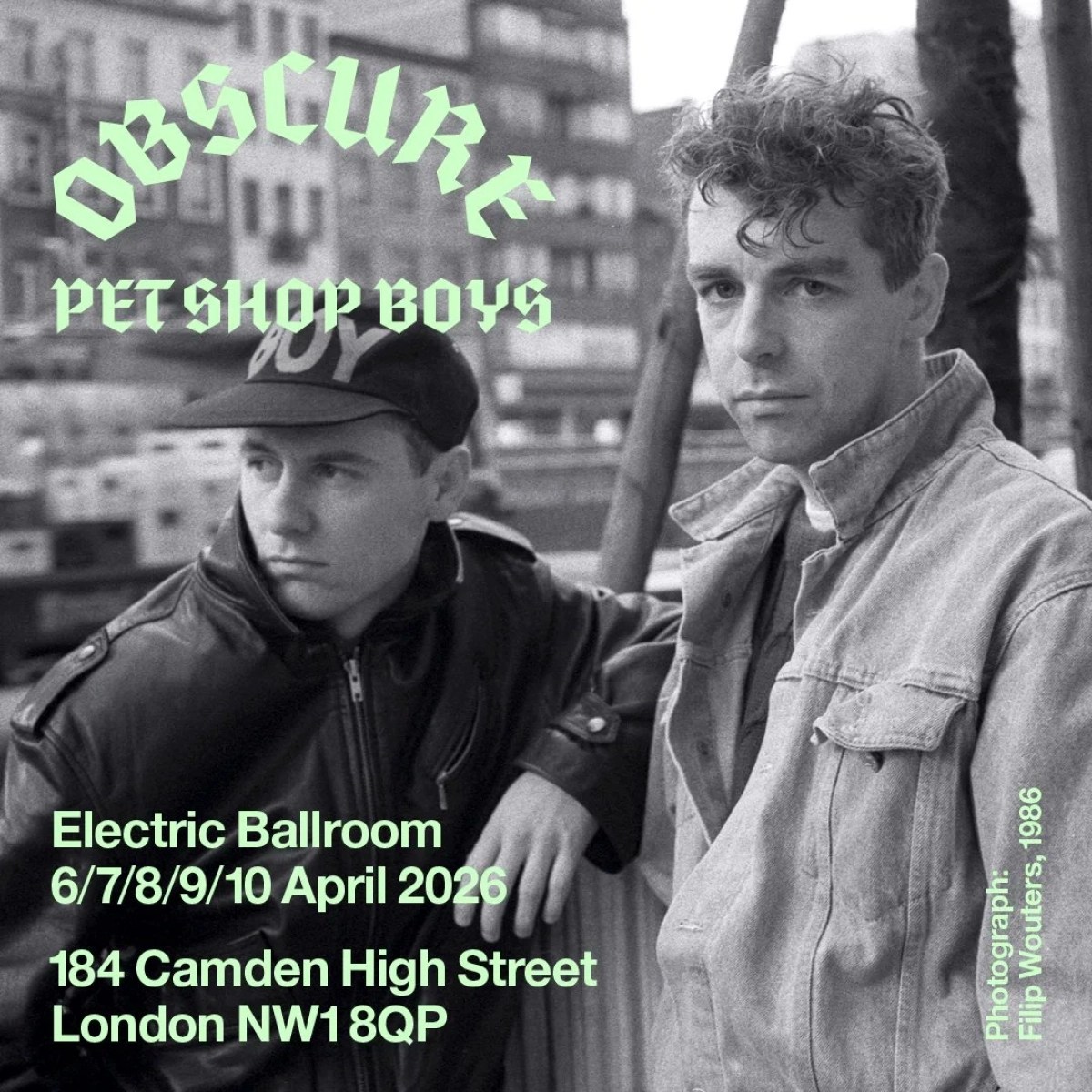 Billets Pet Shop Boys (Electric Ballroom - Londres)