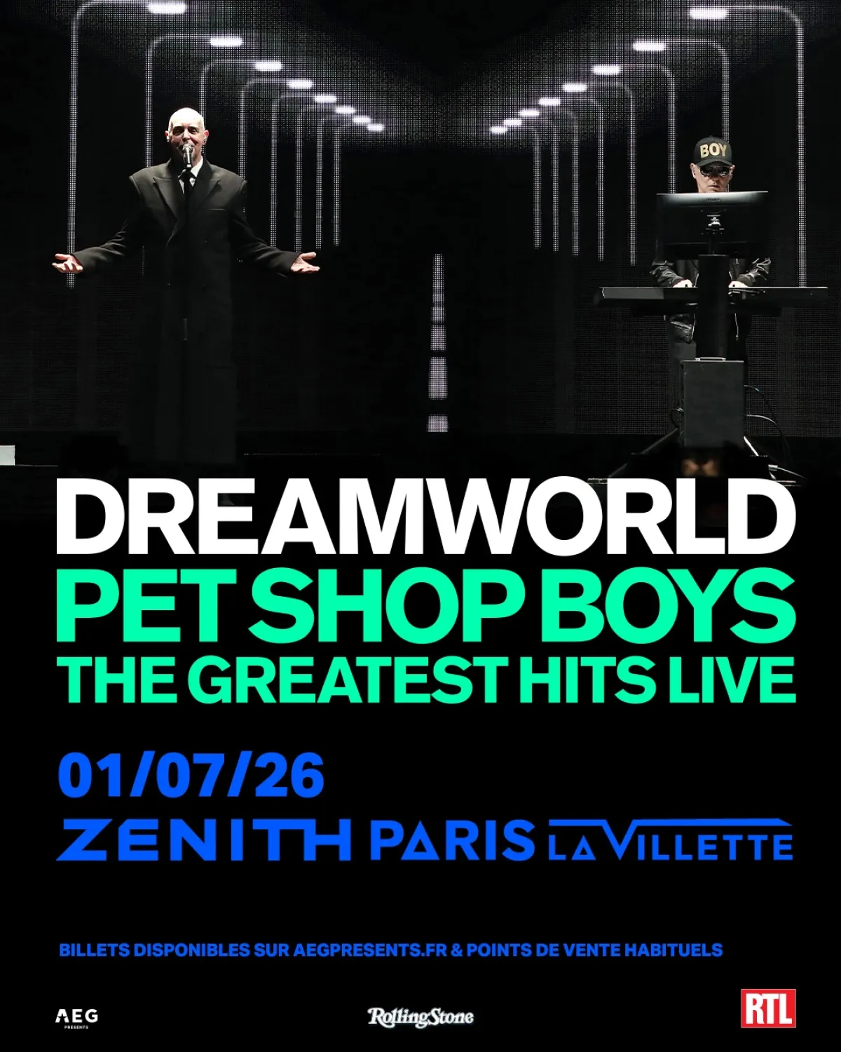 Billets Pet Shop Boys (Zenith Paris - Paris)
