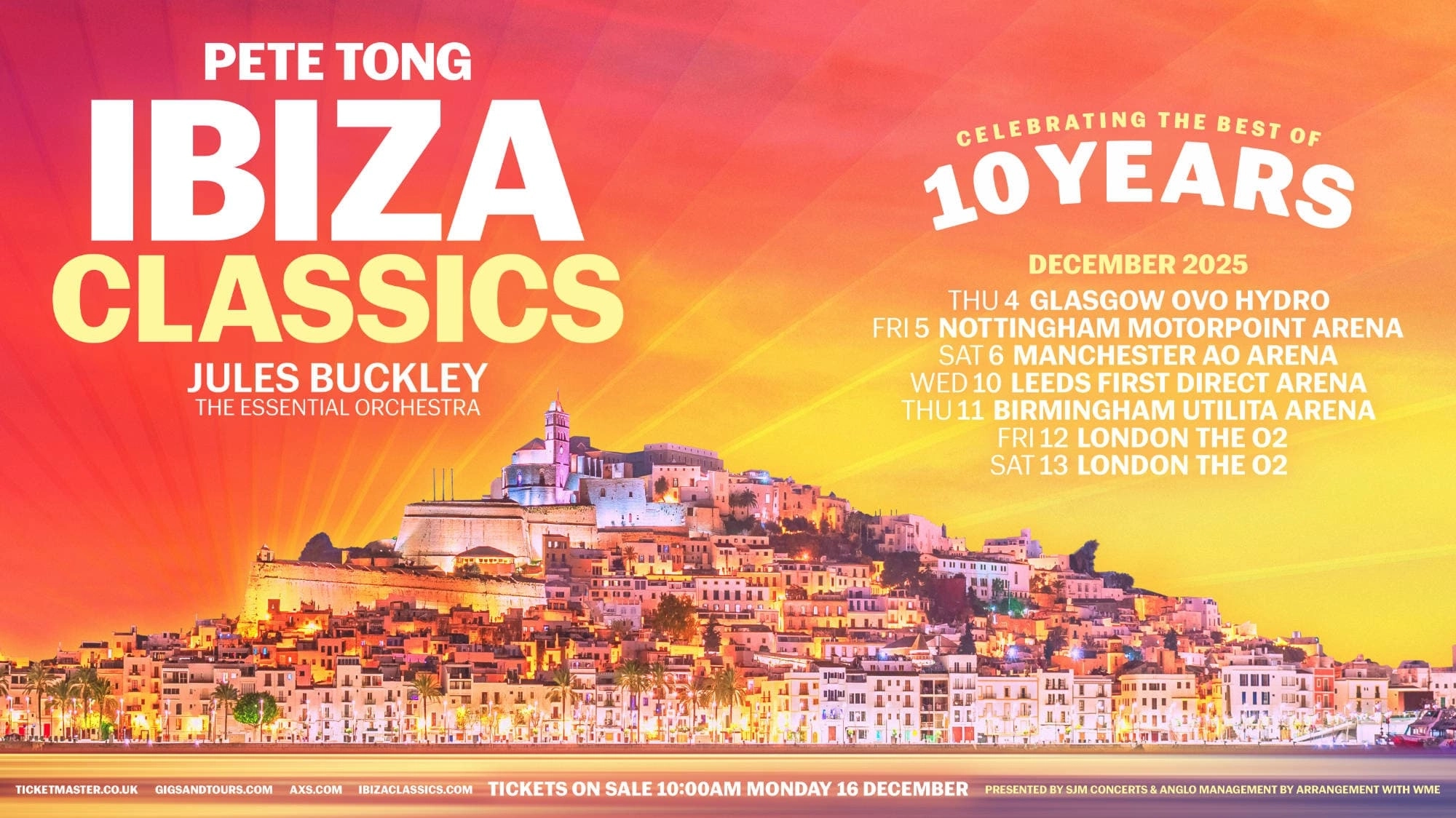 Billets Pete Tong Presents Ibiza Classics (Utilita Arena Birmingham - Birmingham)