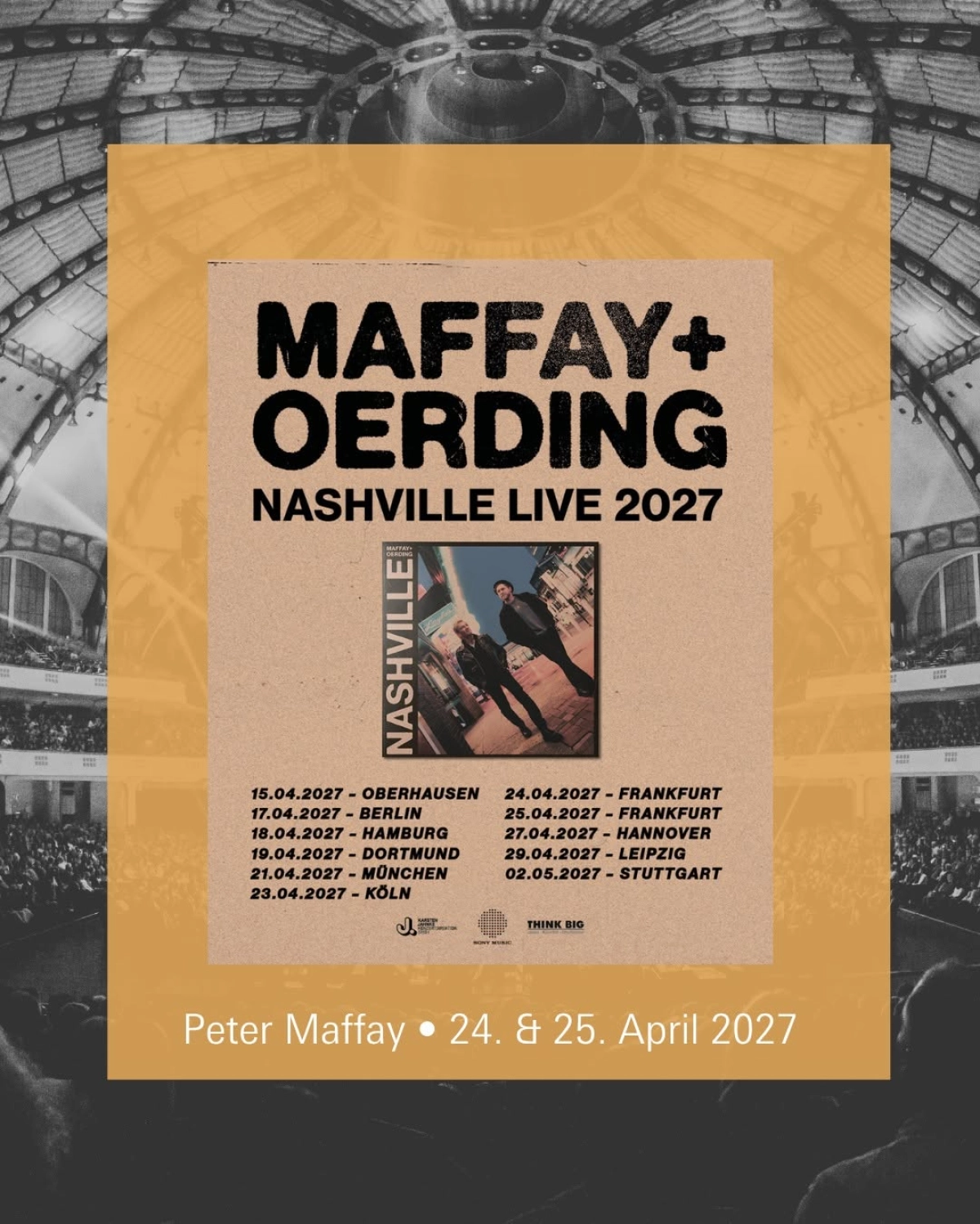Peter Maffay - Johannes Oerding in der Festhalle Frankfurt Tickets