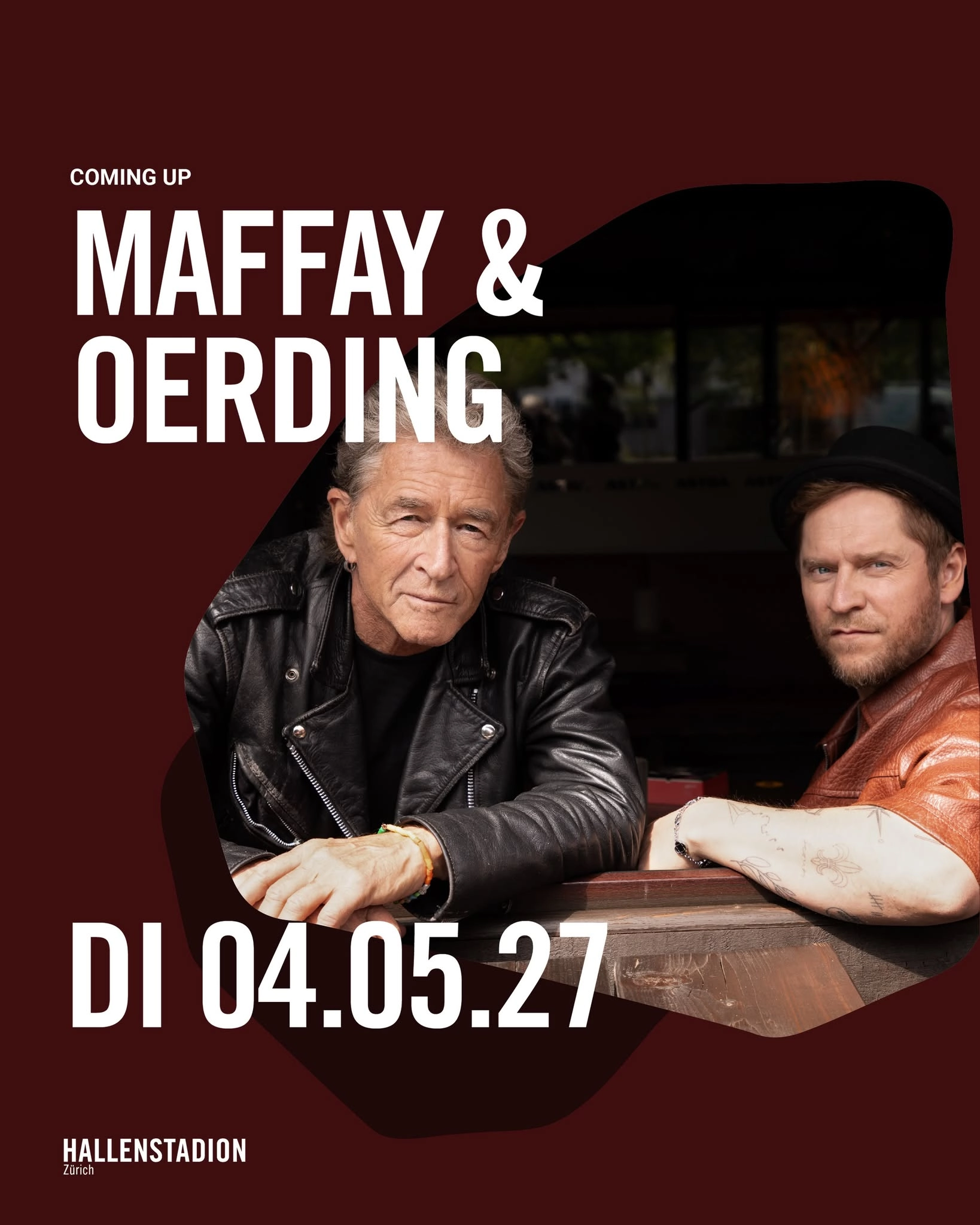 Peter Maffay - Johannes Oerding in der Hallenstadion Tickets