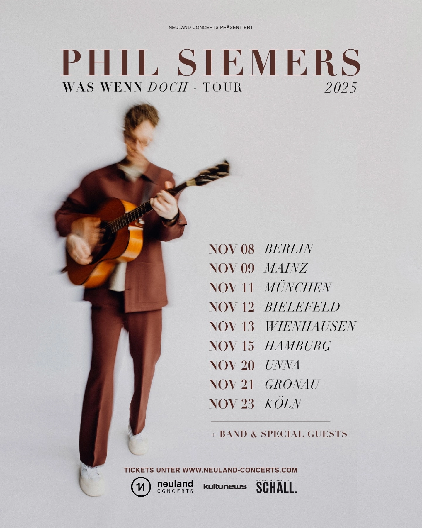 Billets Phil Siemers (Ampere Muffatwerk - Munich)