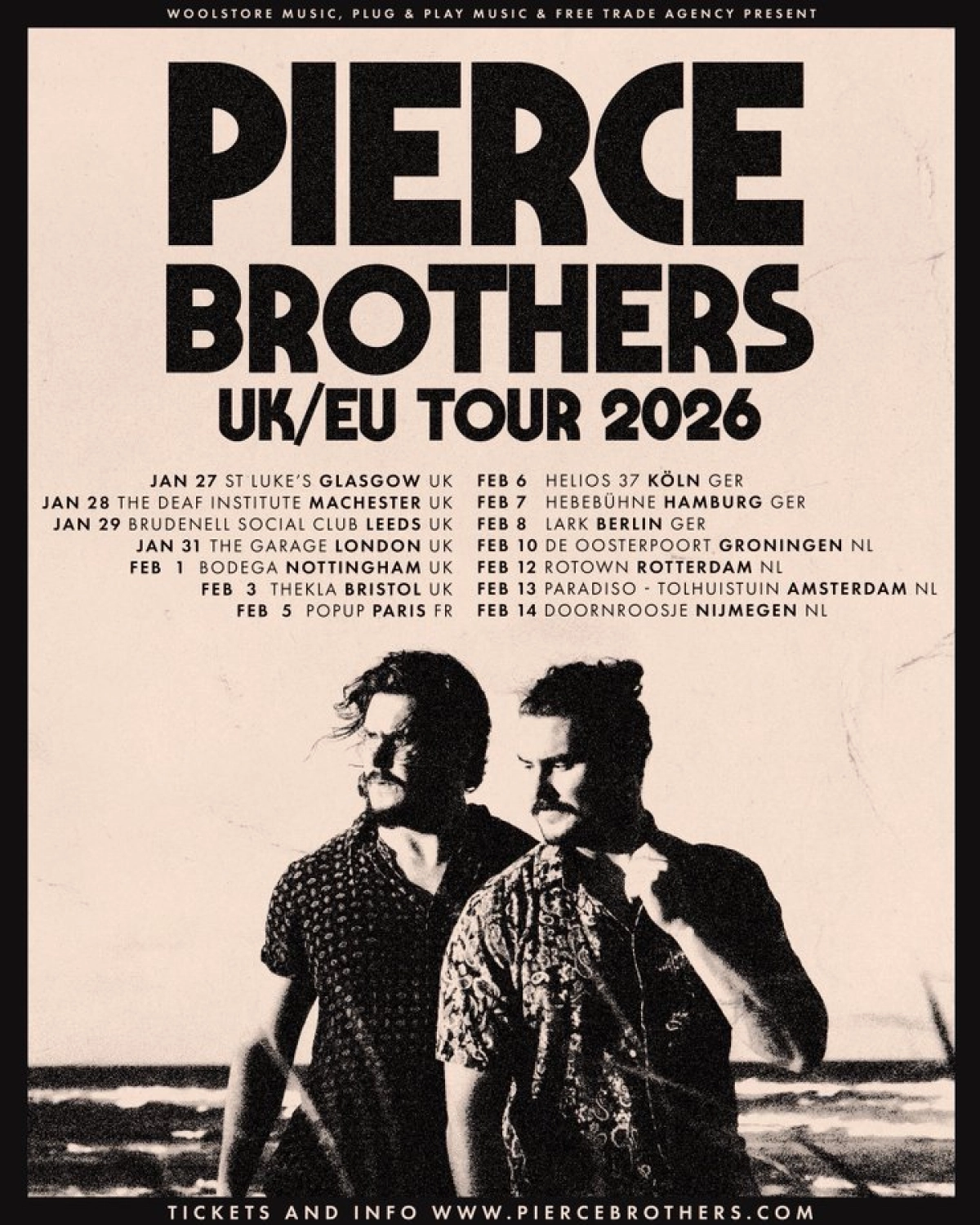 Pierce Brothers at Popup Paris Tickets