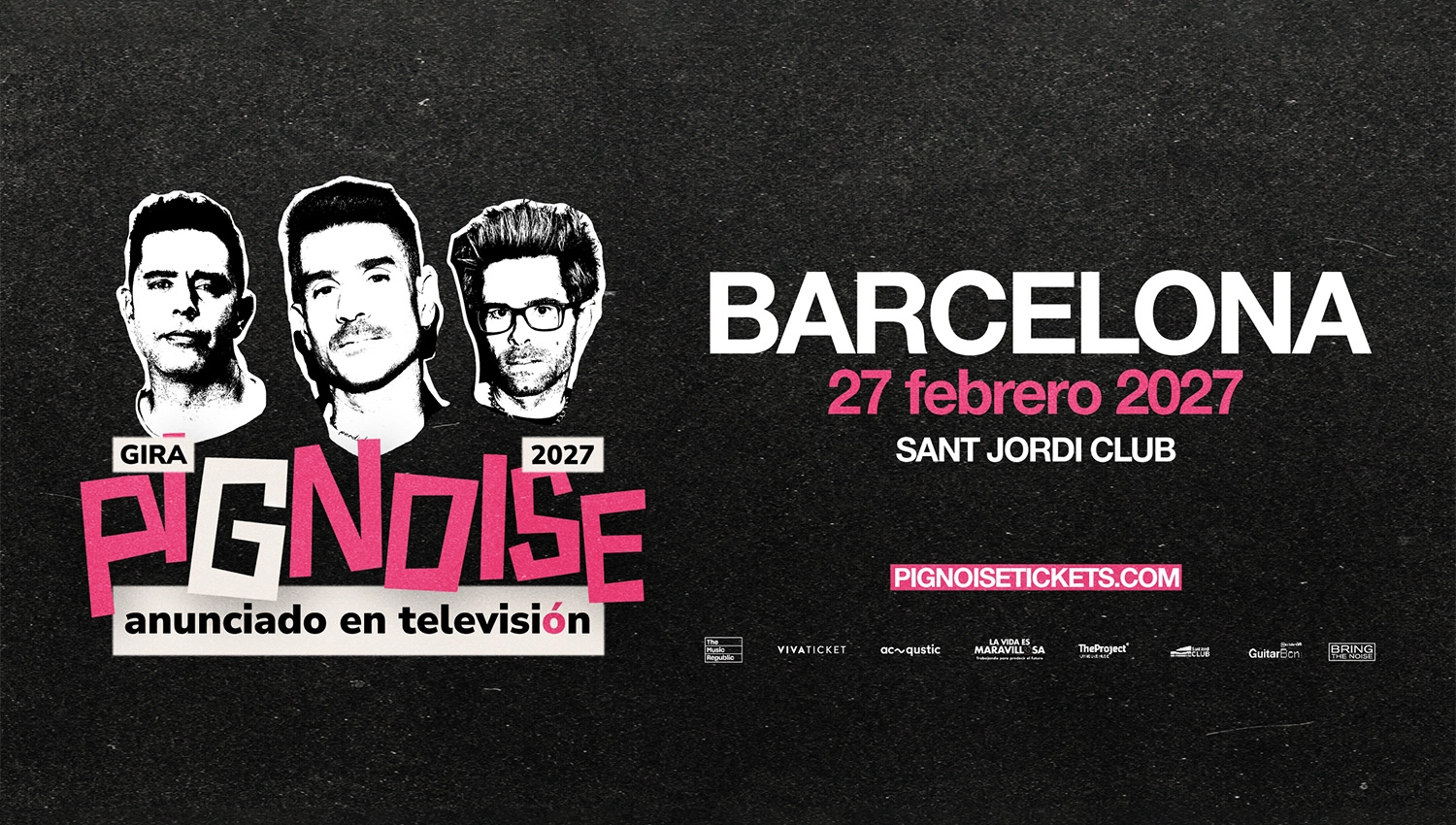 Pignoise en Palau Sant Jordi Tickets