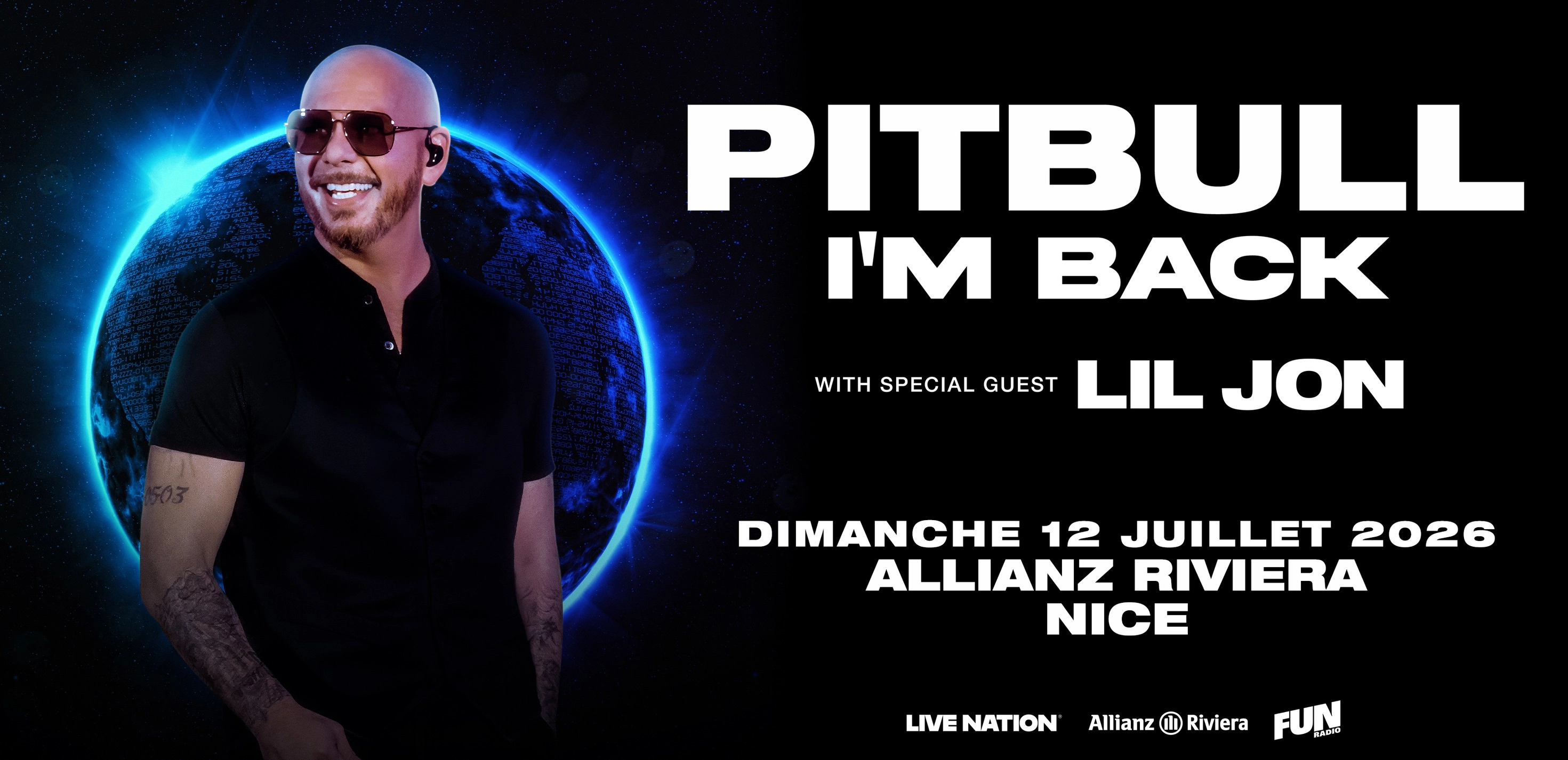 Billets Pitbull (Allianz Riviera - Nice)