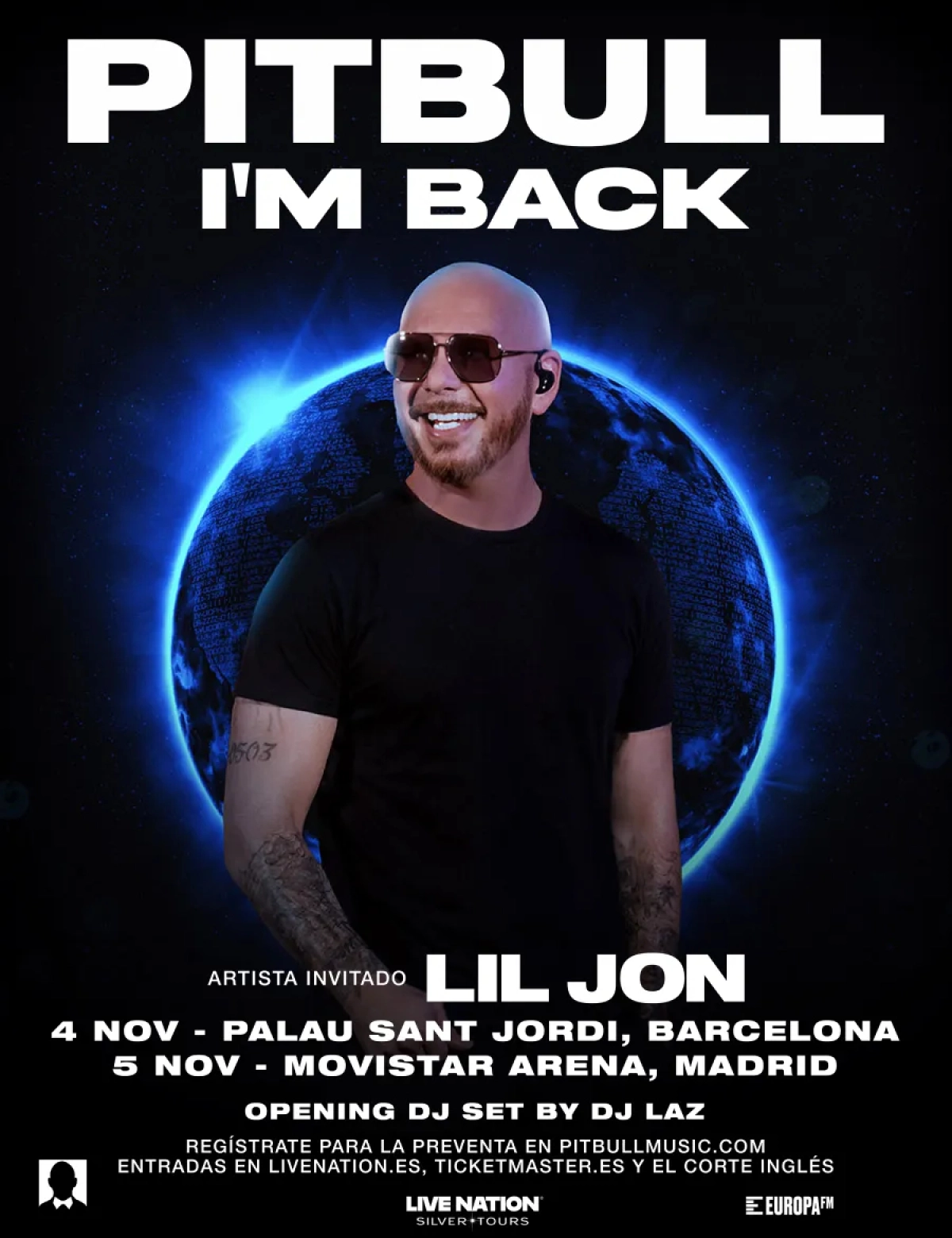 Pitbull en Palau Sant Jordi Tickets