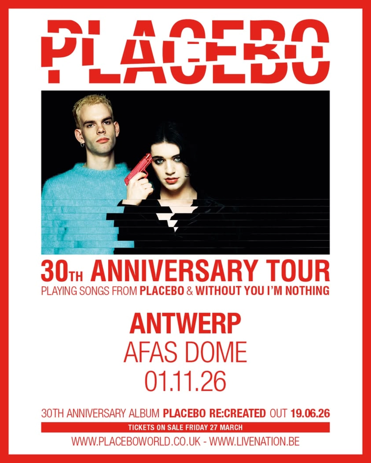 Billets Placebo (AFAS Dome - Anvers)