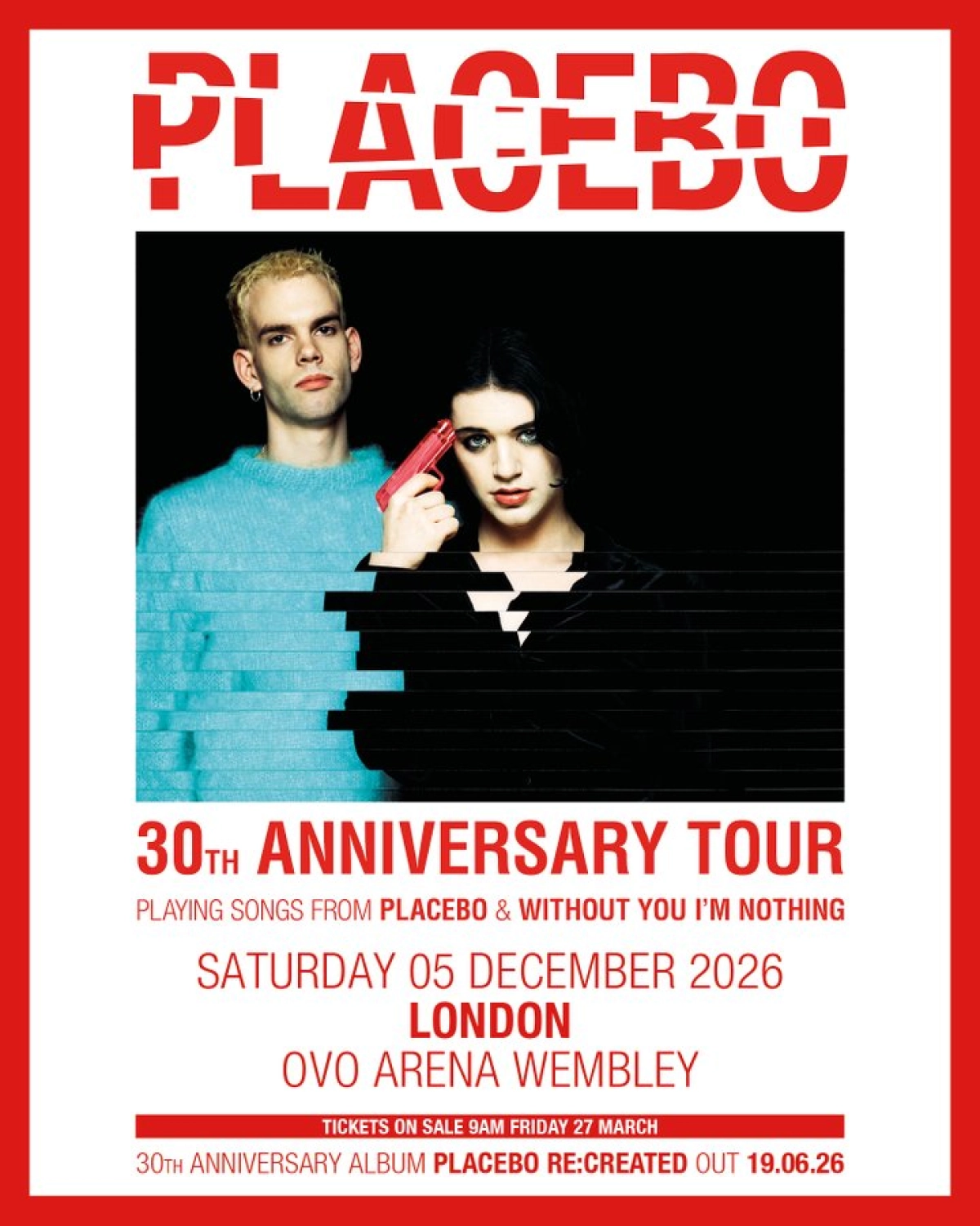 Billets Placebo (OVO Arena Wembley - Londres)