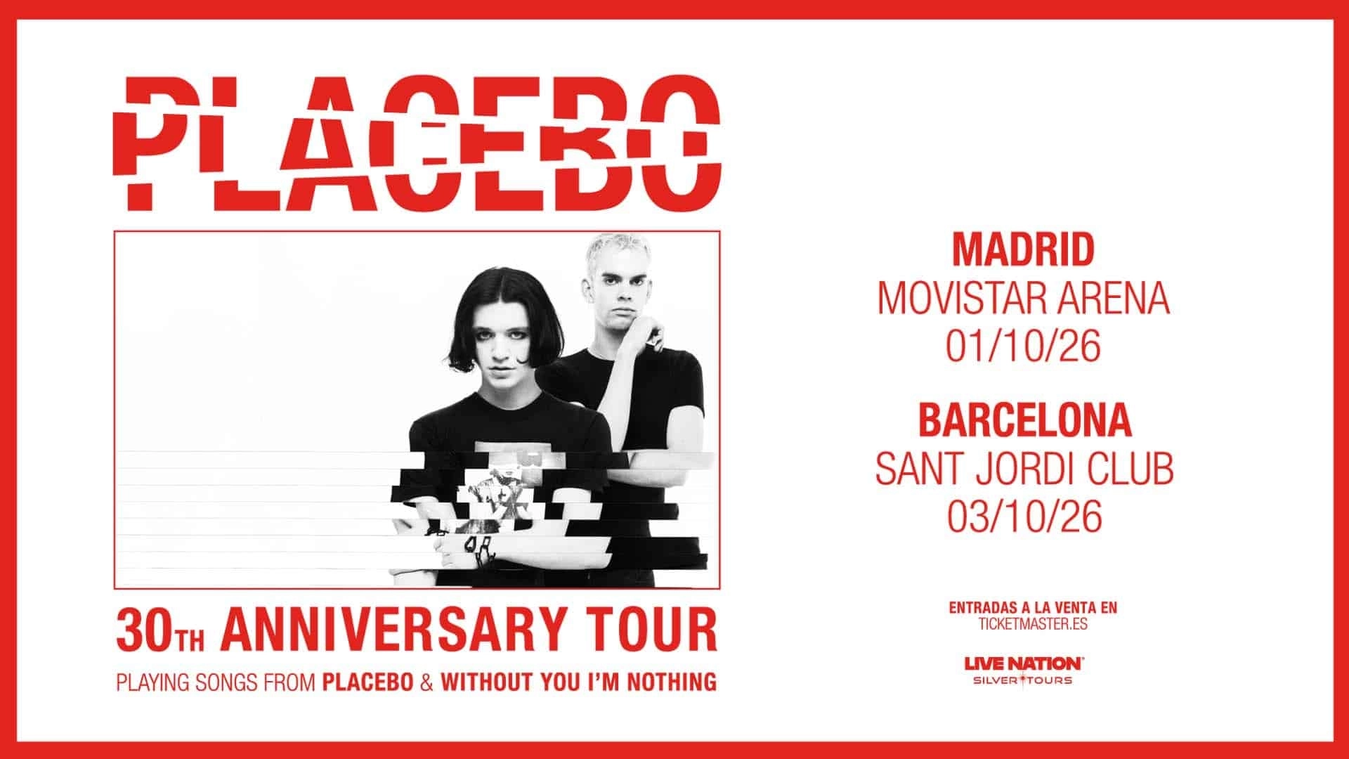 Billets Placebo (Palau Sant Jordi - Barcelone)