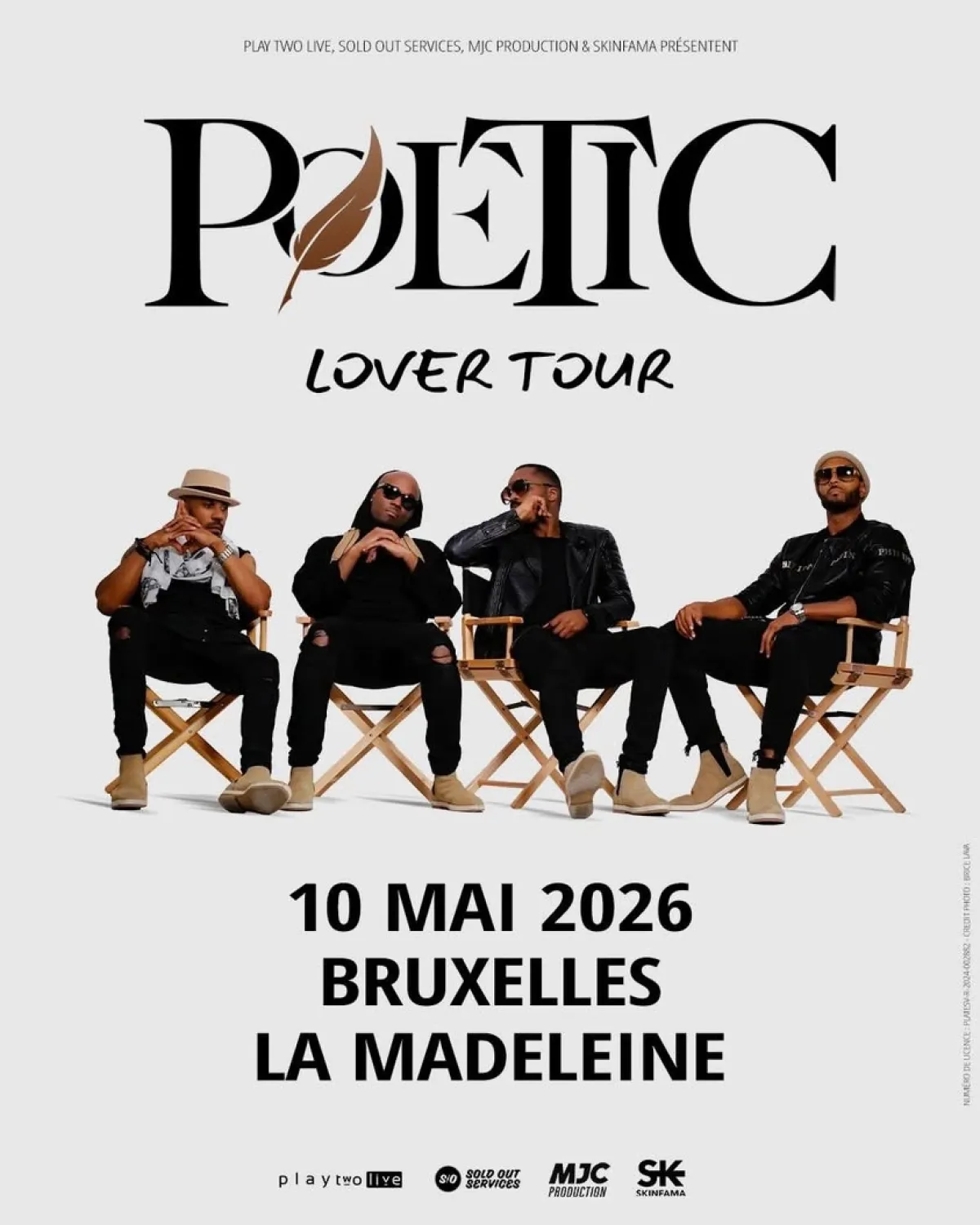 Billets Poetic Lover (La Madeleine Bruxelles - Bruxelles)