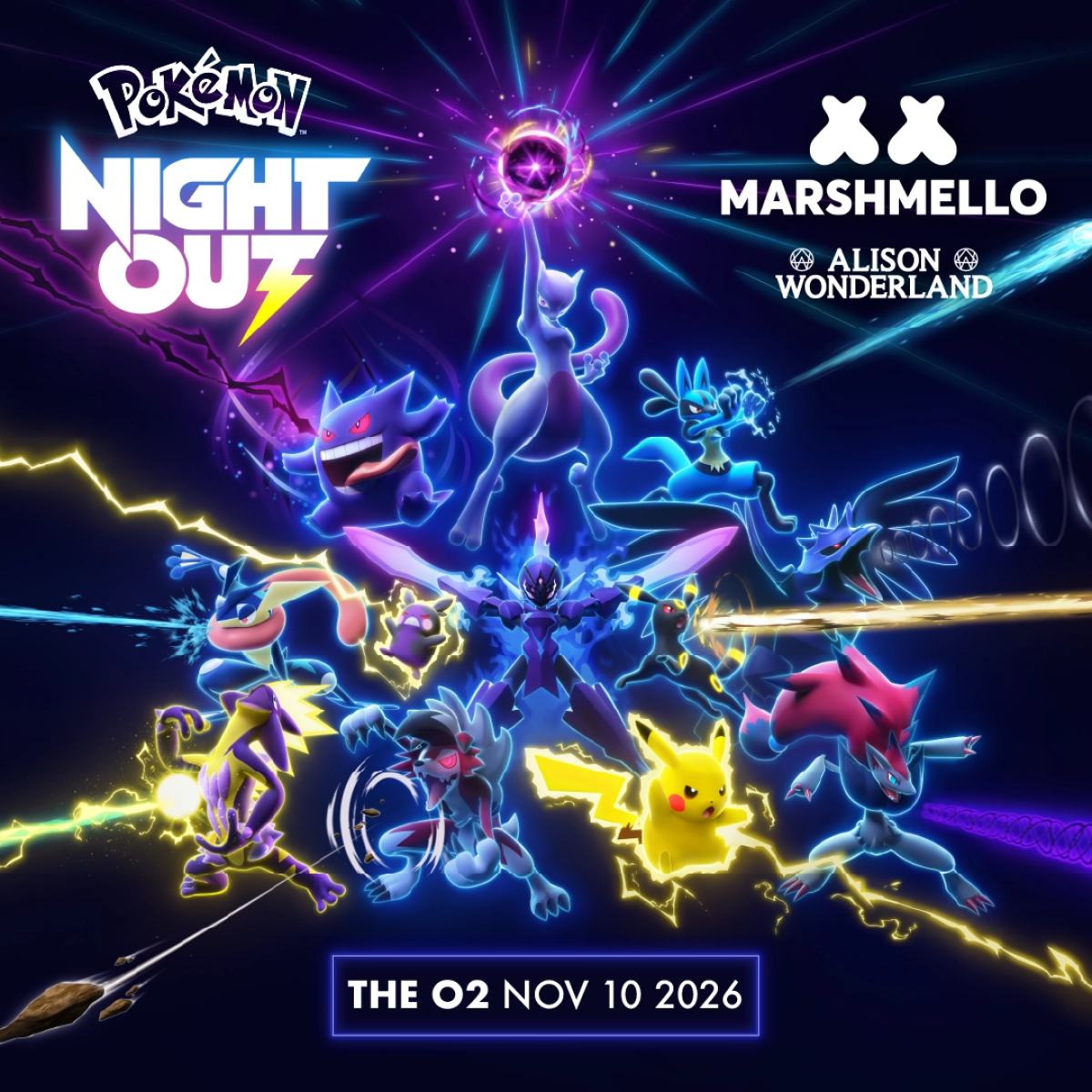 Pokémon Night Out 2026 - Marshmello - Alison Wonderland at The O2 Arena Tickets