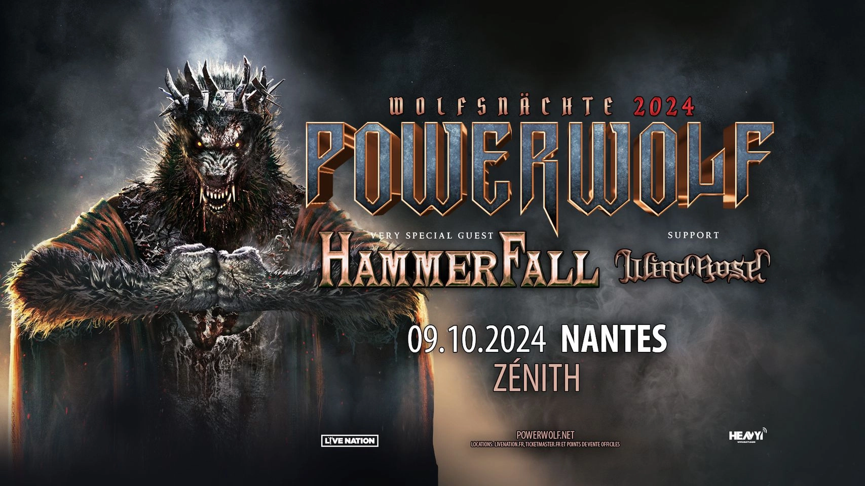 Powerwolf at Zenith Nantes Tickets