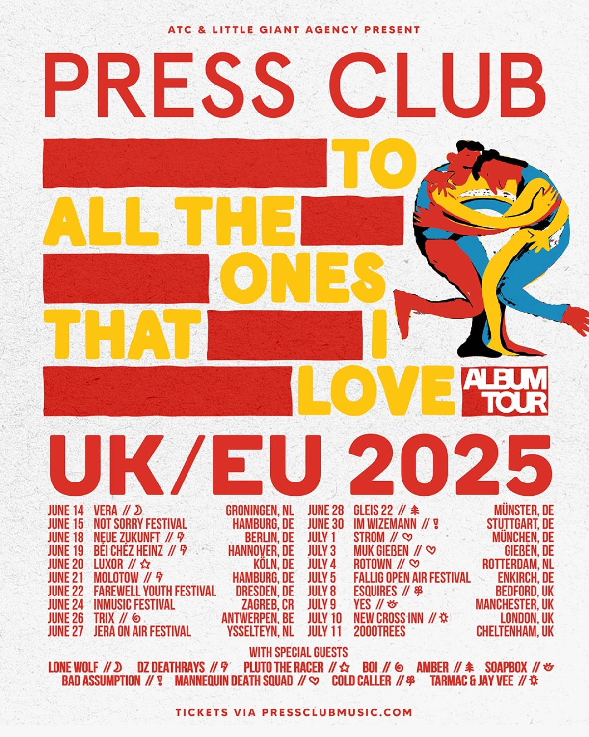 Billets Press Club - To All The Ones That I Love Album Tour (Im Wizemann - Stuttgart)