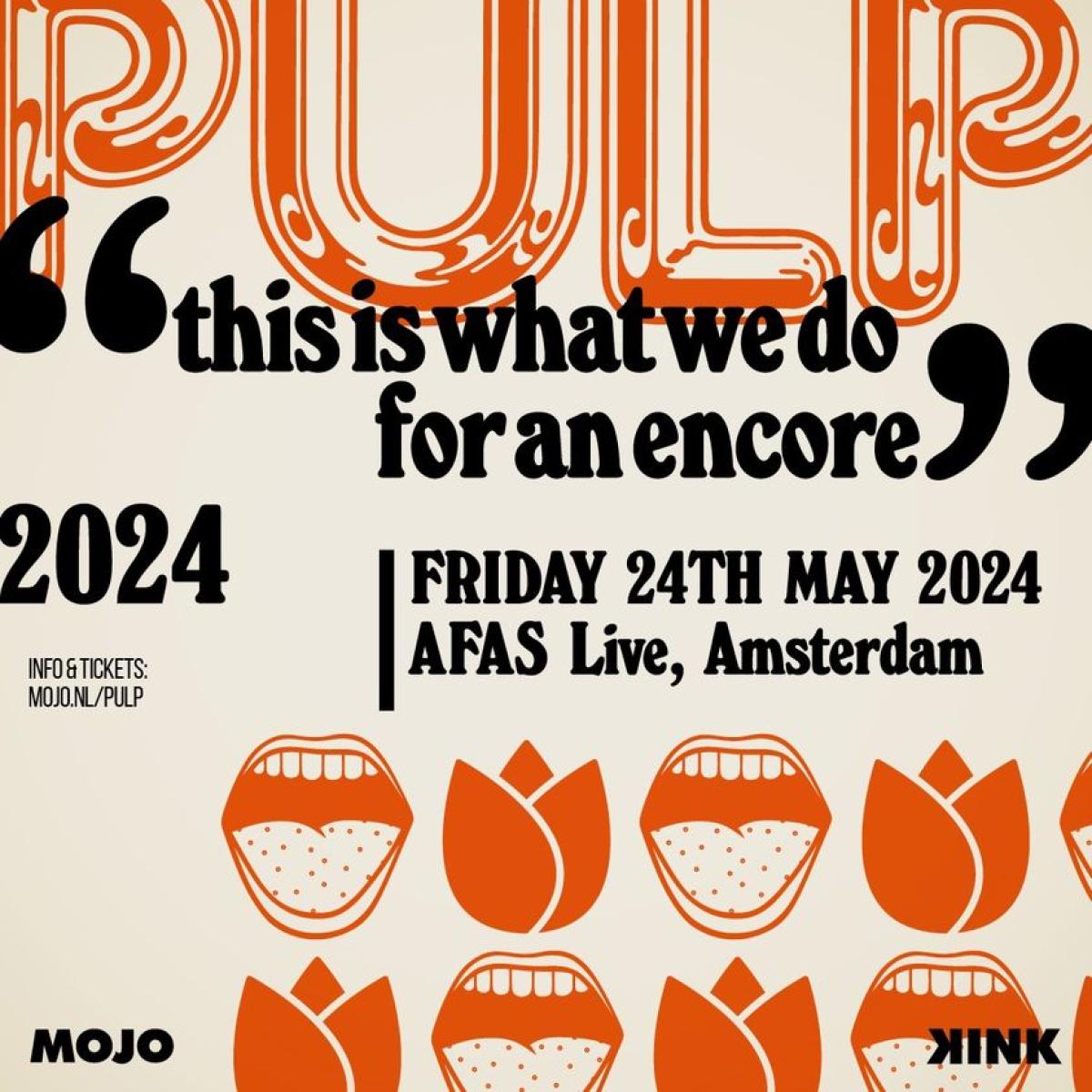 Pulp at AFAS Live Tickets